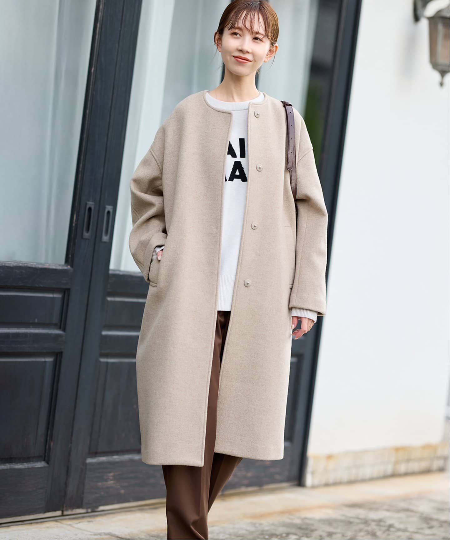 追加2》スーパー140ビーバーノーカラーコート（ノーカラーコート