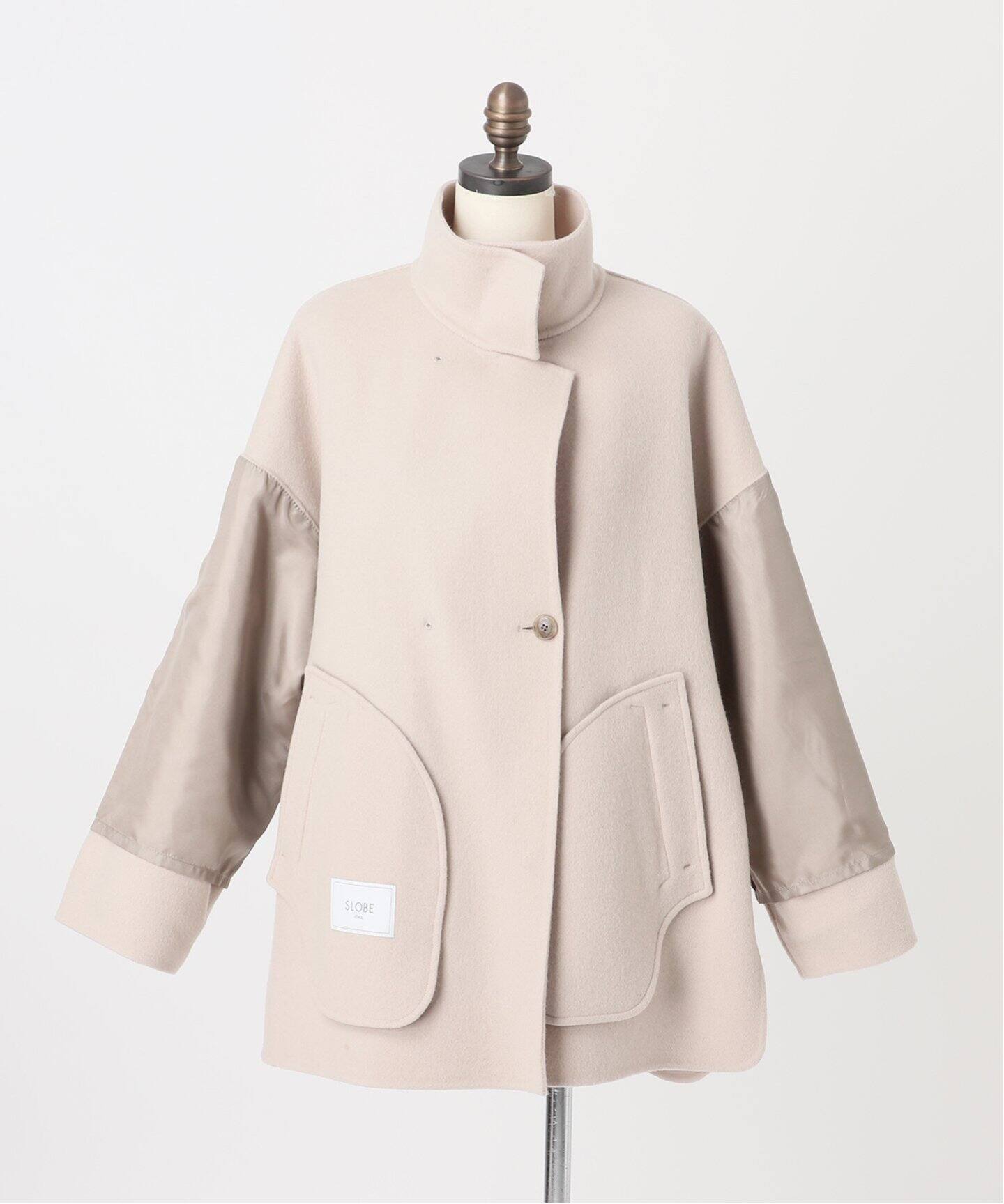 ダブルフェイススタンドコート（その他ブルゾン／アウター）｜SLOBE