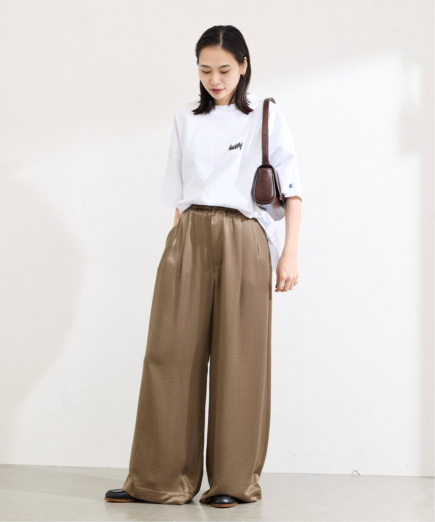 ヴィンテージサテンワイドパンツ（その他パンツ）｜JOURNAL STANDARD