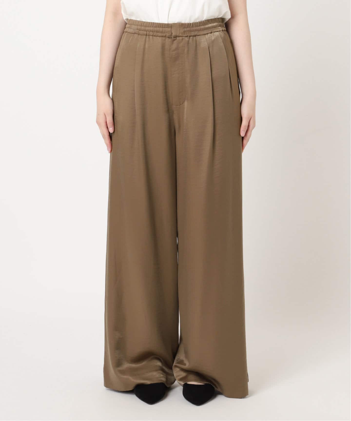 ヴィンテージサテンワイドパンツ（その他パンツ）｜JOURNAL STANDARD