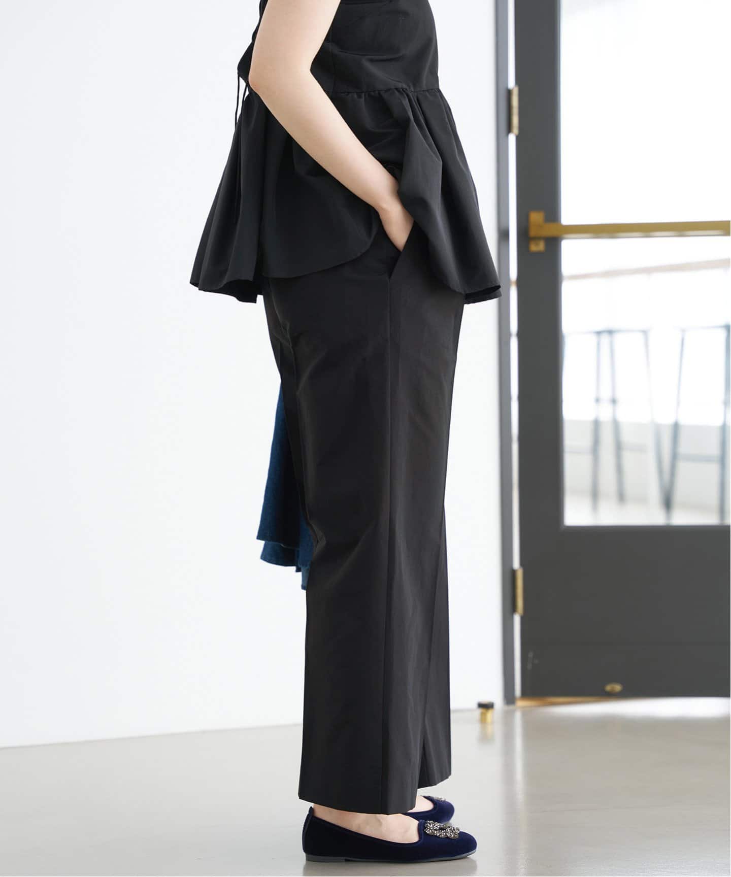 IENA グログランキャミブラウス ブラック IENA グログランキャミ