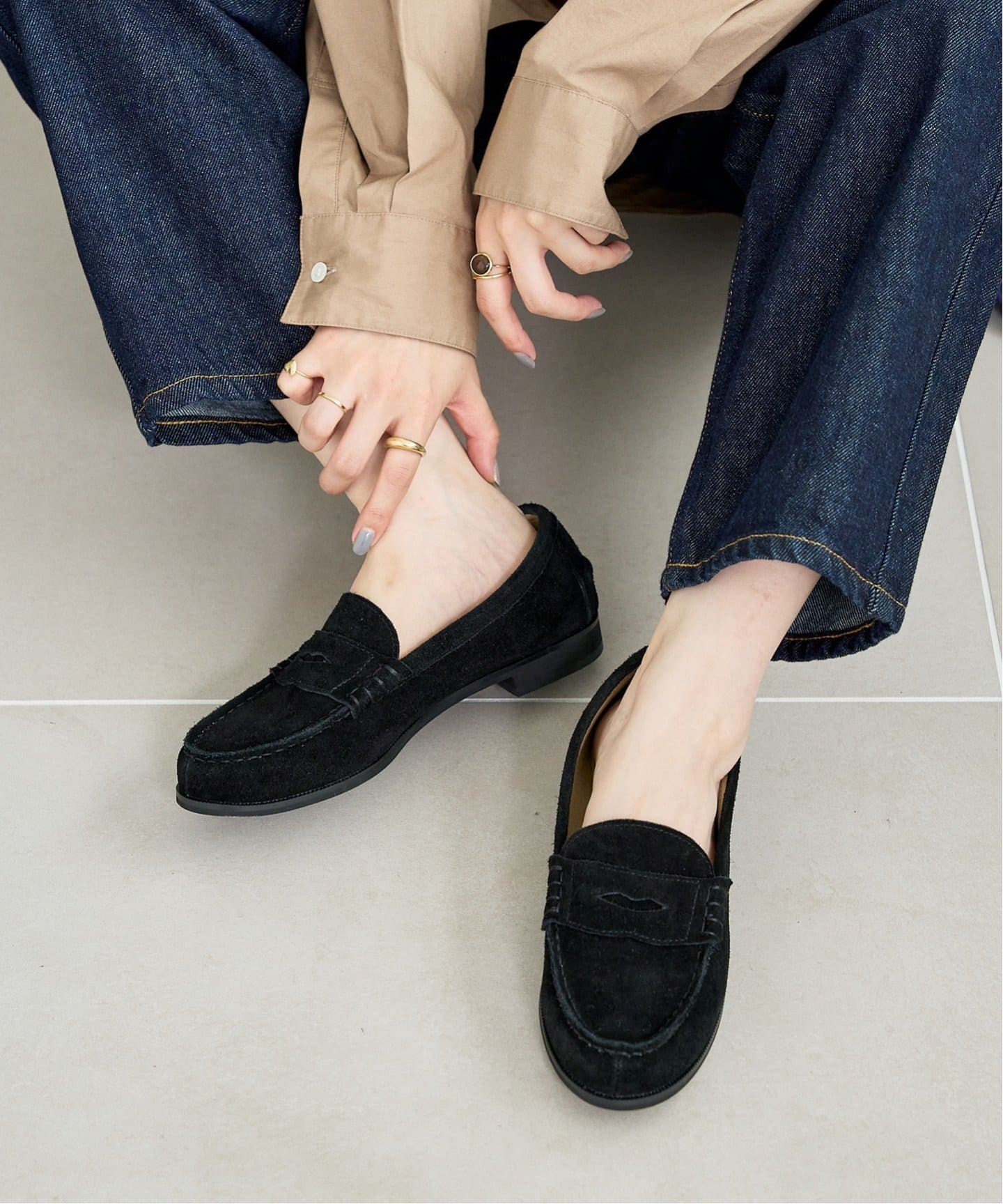 レザースエードローファー（ローファー）｜LE TALON（ル タロン）の