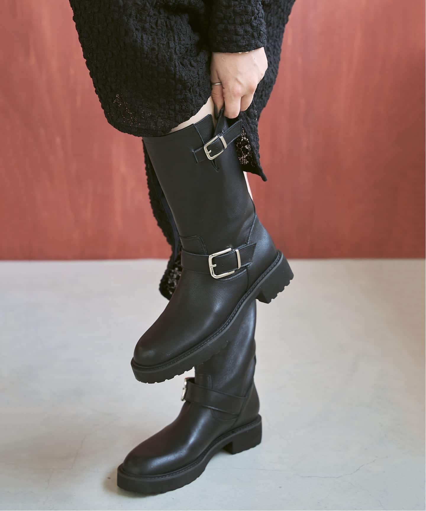 追加》レザーエンジニアブーツ（ブーティ・ショートブーツ）｜LE TALON