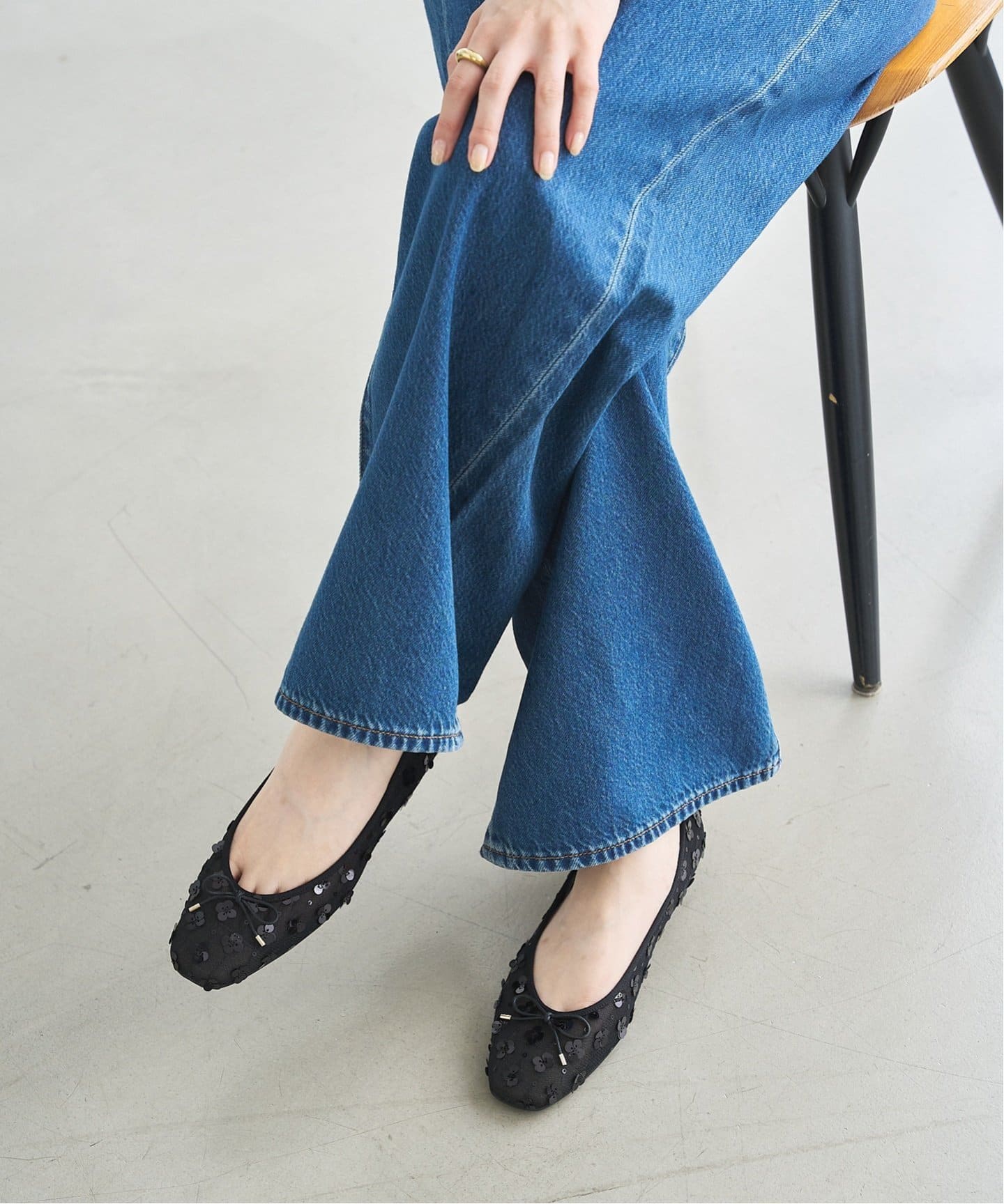 フラワースパンコールバレエ（バレエシューズ）｜LE TALON（ル タロン