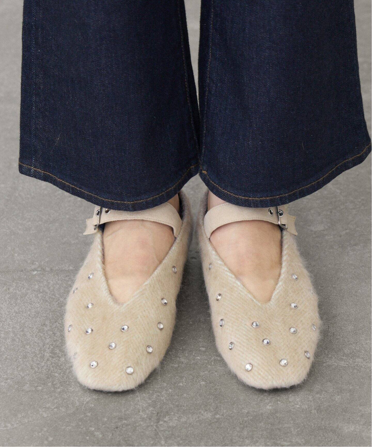 GRISE EDGEスタッズメリージェーンフラット（フラットシューズ）｜LE