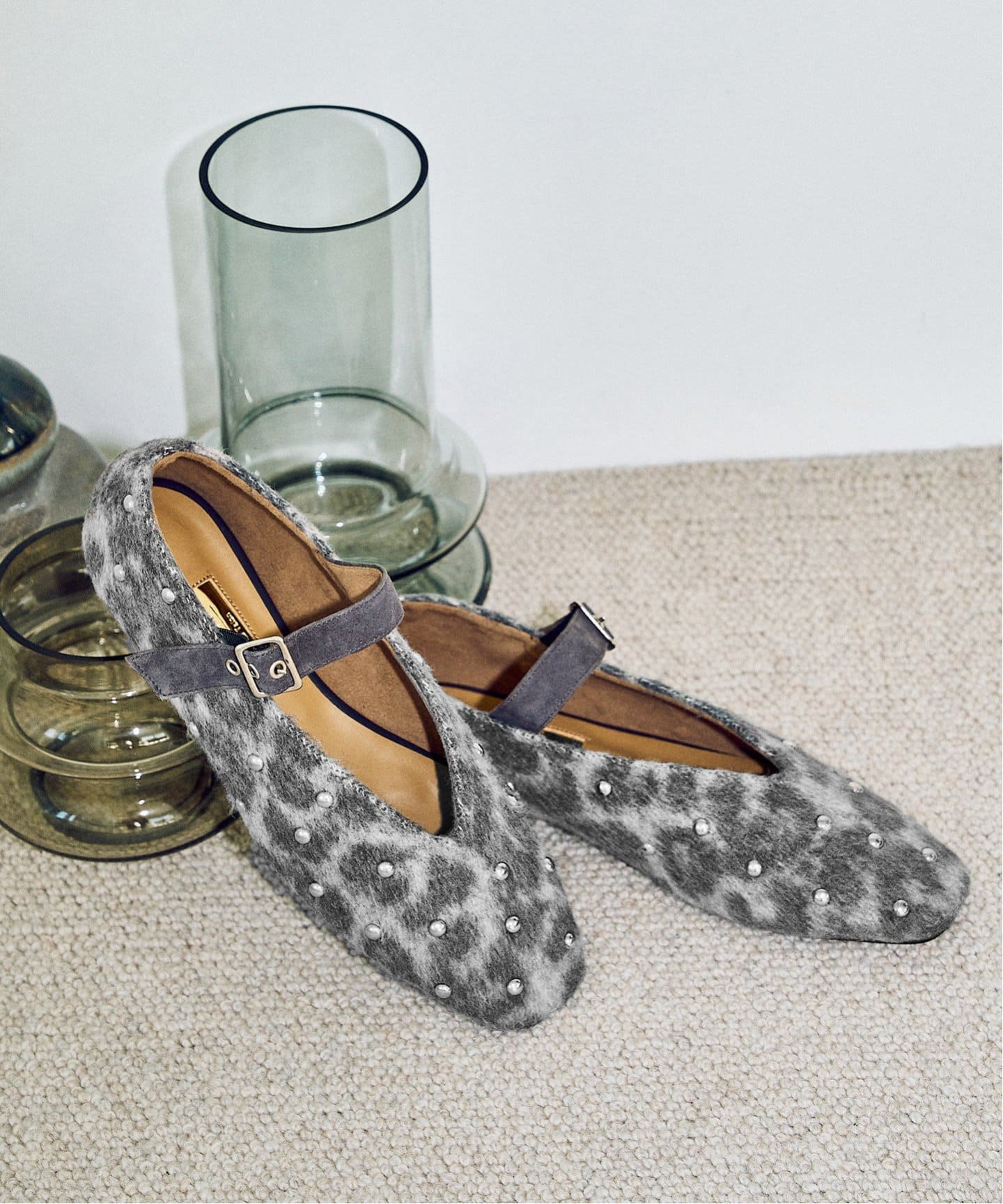 GRISE EDGEスタッズメリージェーンフラット（フラットシューズ）｜LE