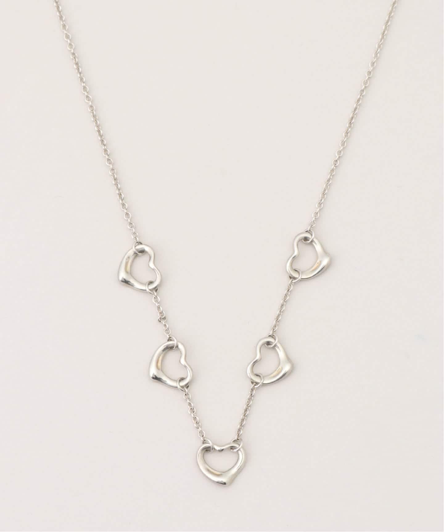 VINTAGE TIFFANY&Co./ティファニー】Open heart necklace 5charms