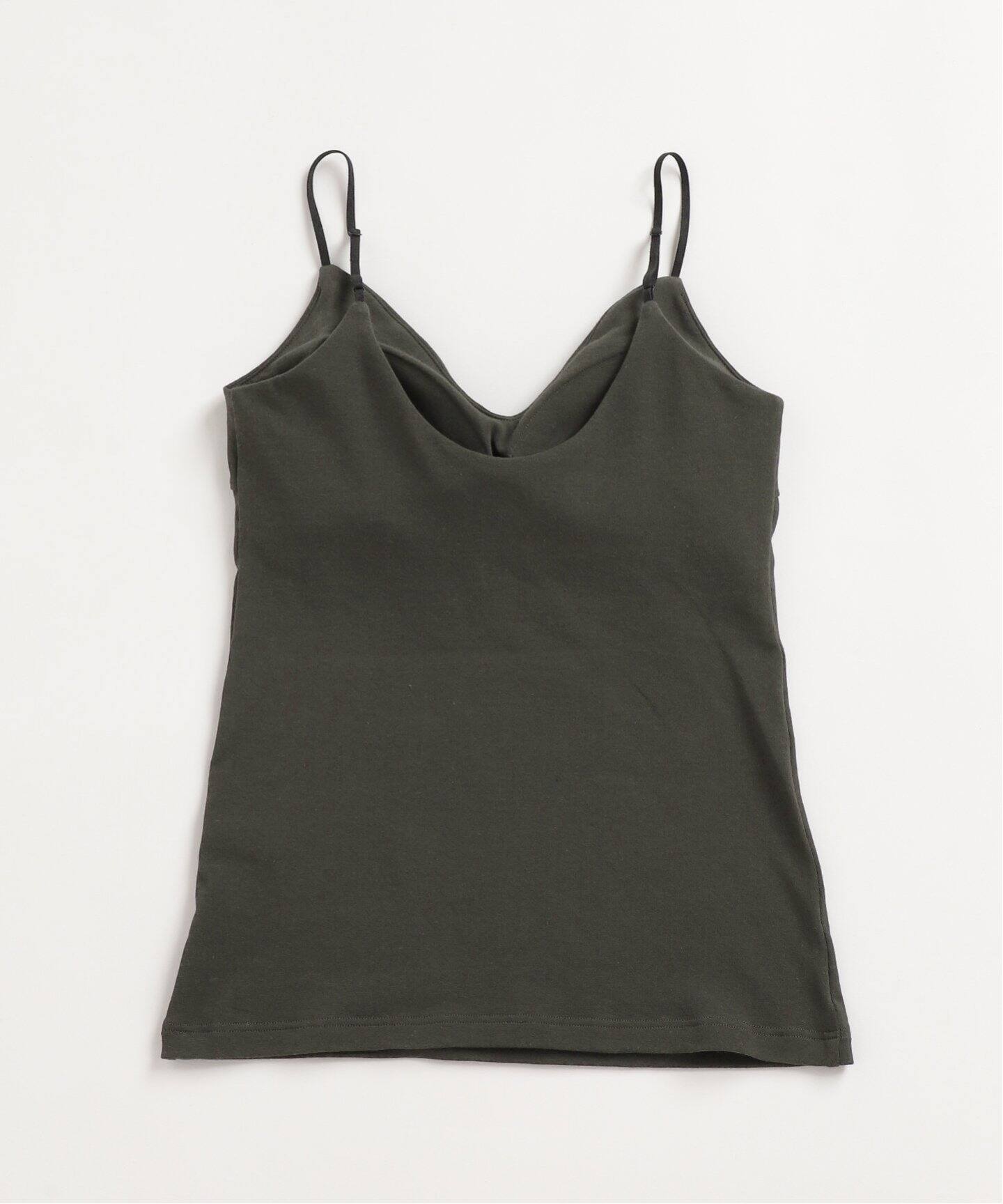 RESET】オーガニックコットン混 ブラキャミソール（グレー、グリーン