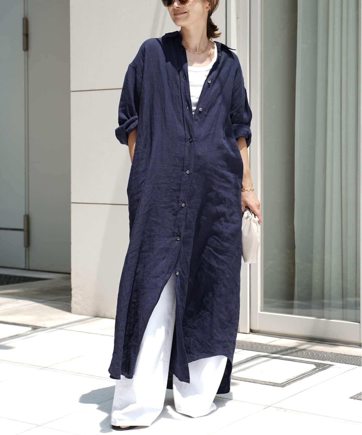 LInen シャツドレス（ワンピース）｜Deuxieme Classe（ドゥーズィエム
