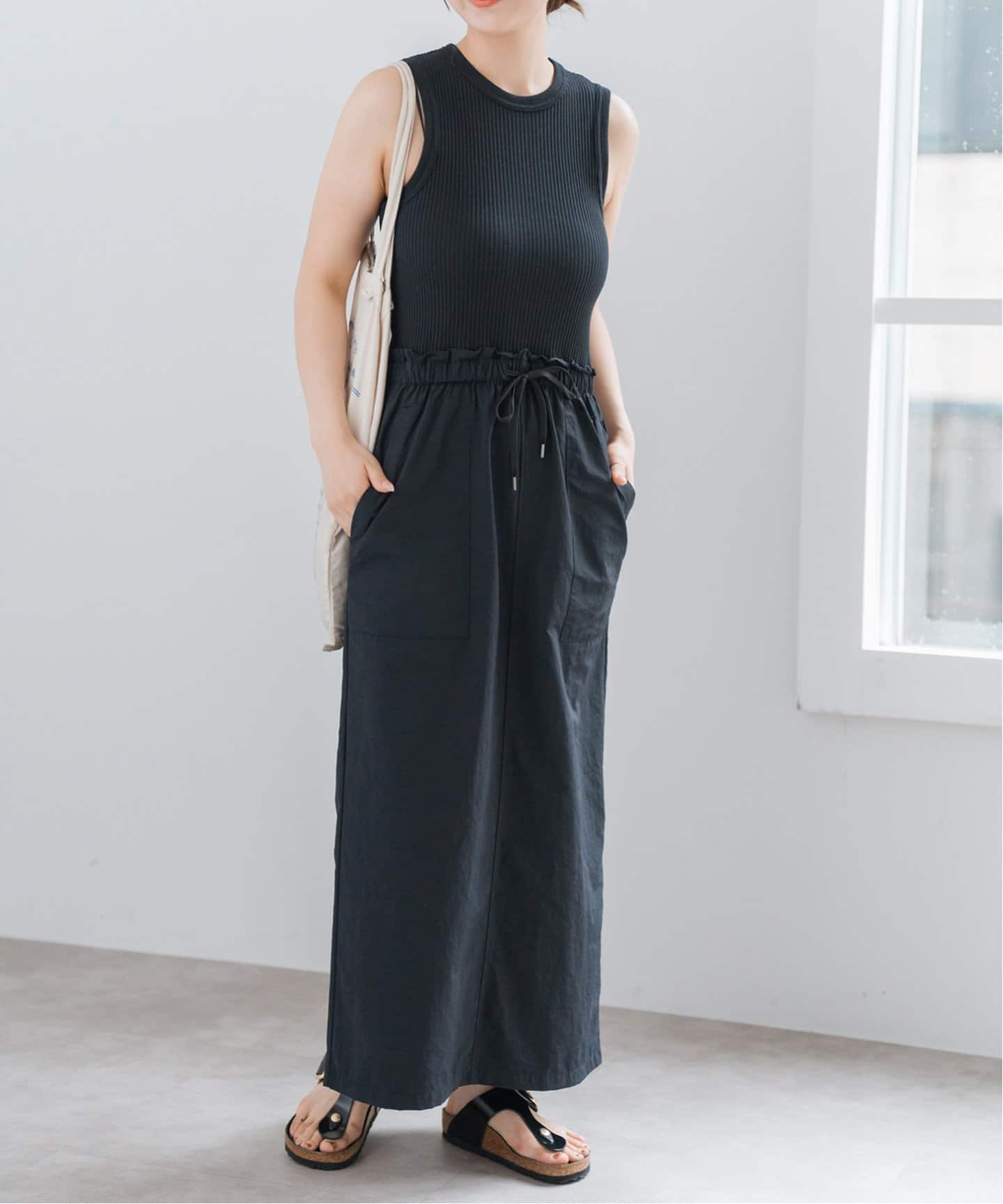 ファブリックコンビドレス（ワンピース）｜Spick and Span（スピック