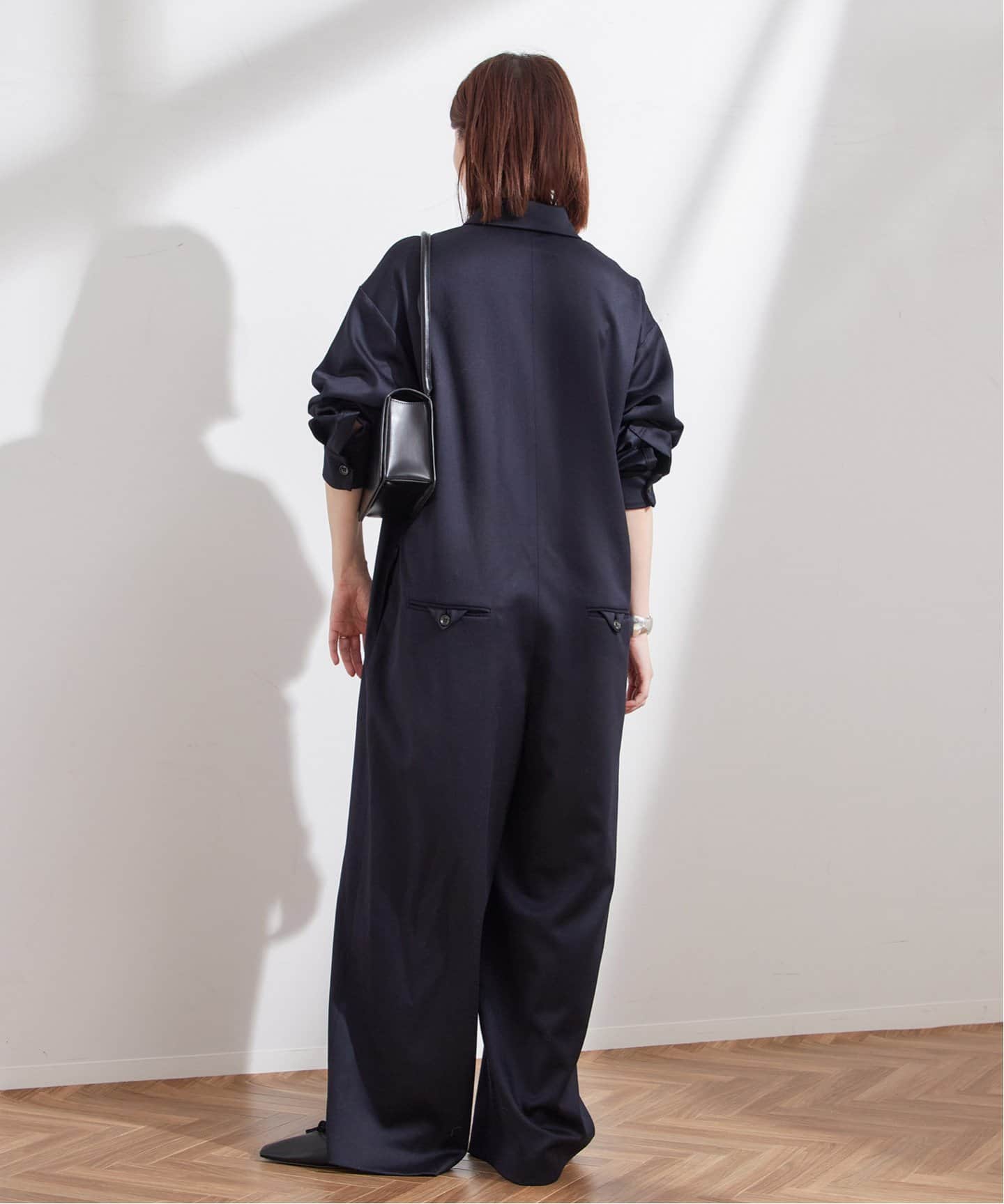 Uhr/ウーア】Wool / Satin All in One：オールインワン（つなぎ