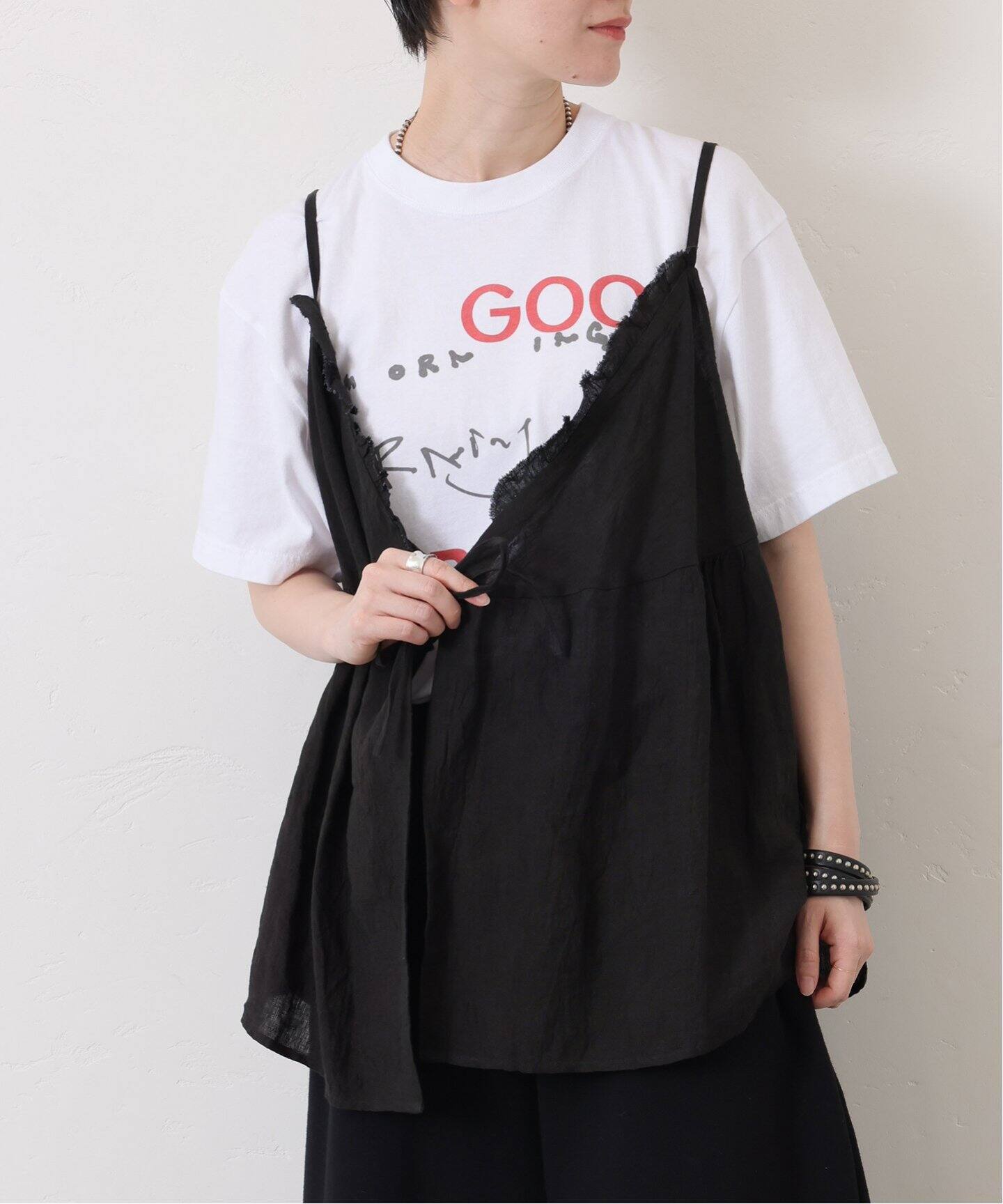 追加》60リネン キャミブラウス（シャツ／ブラウス）｜journal