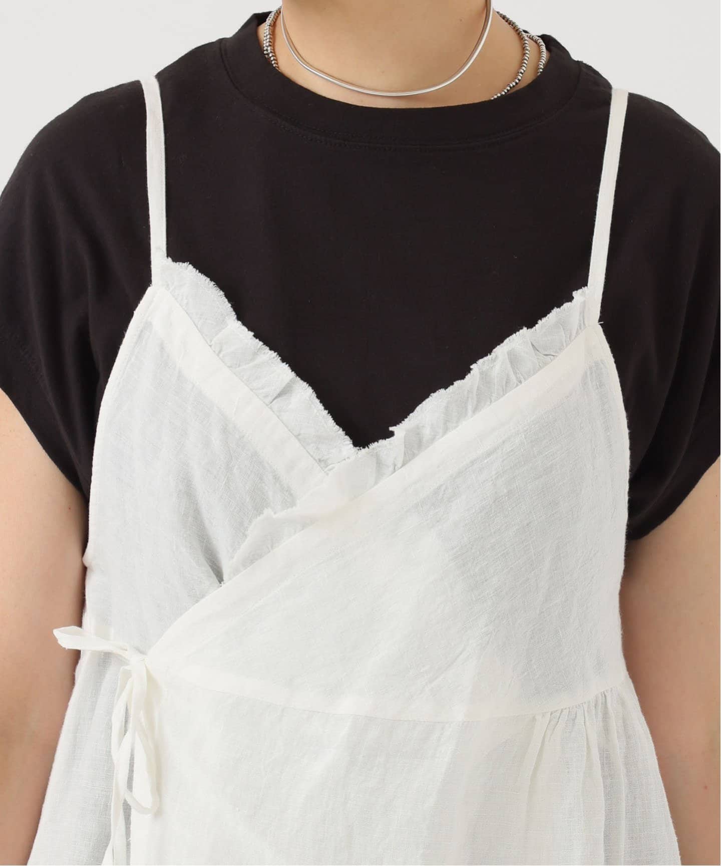 追加》60リネン キャミブラウス（シャツ／ブラウス）｜journal