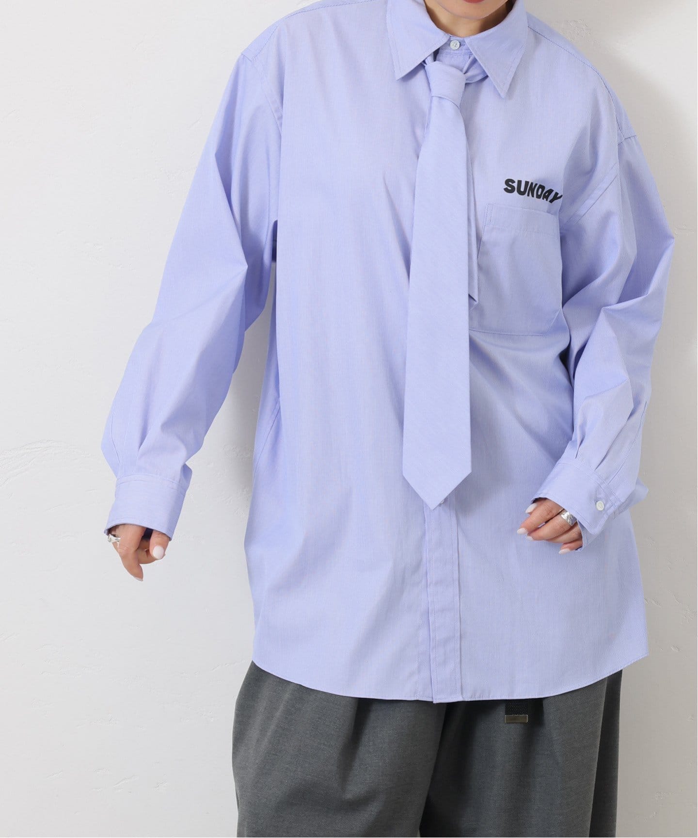 SUNDAY シャツ プラスネクタイ（シャツ／ブラウス）｜journal standard