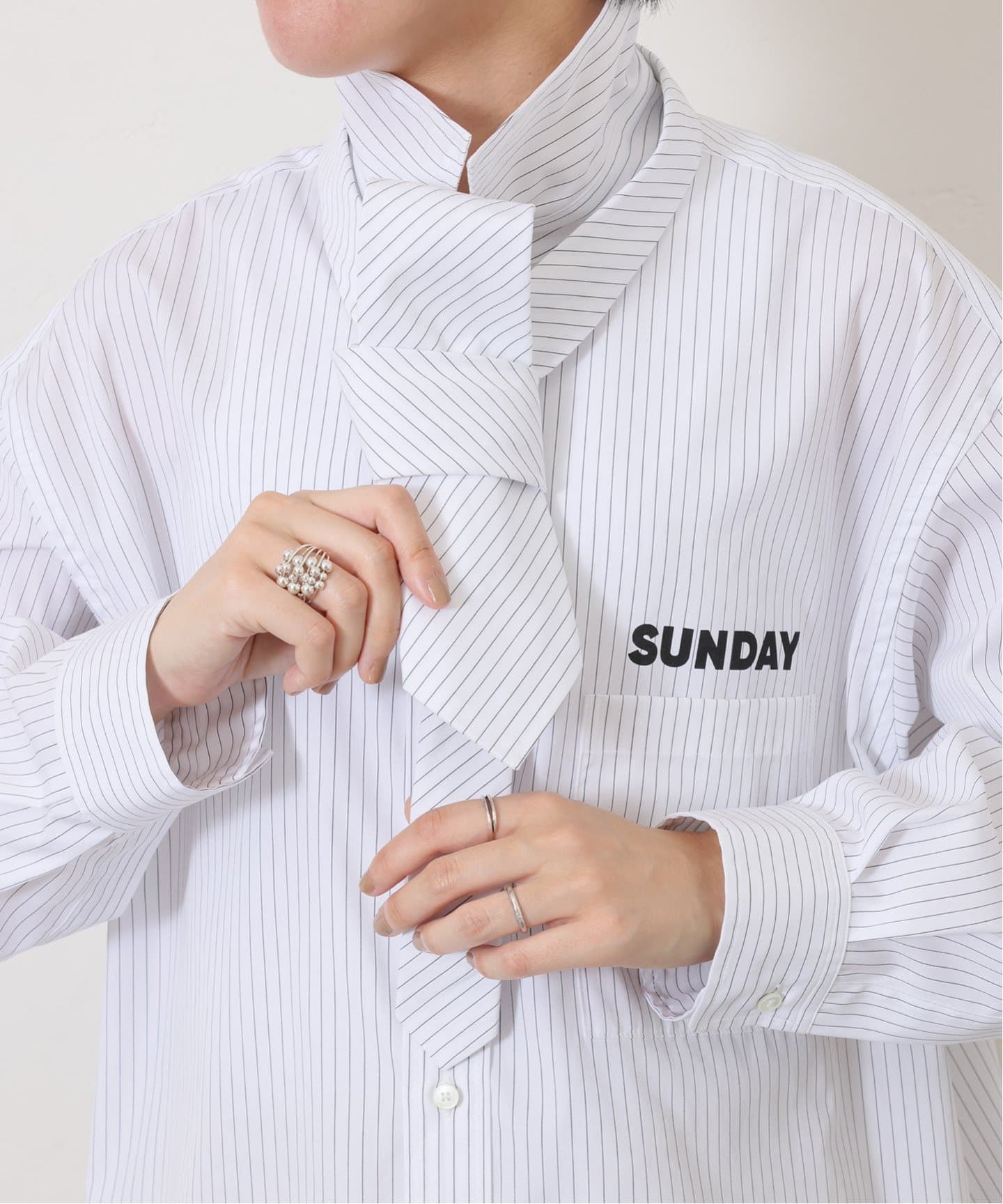 SUNDAY シャツ プラスネクタイ（シャツ／ブラウス）｜journal standard