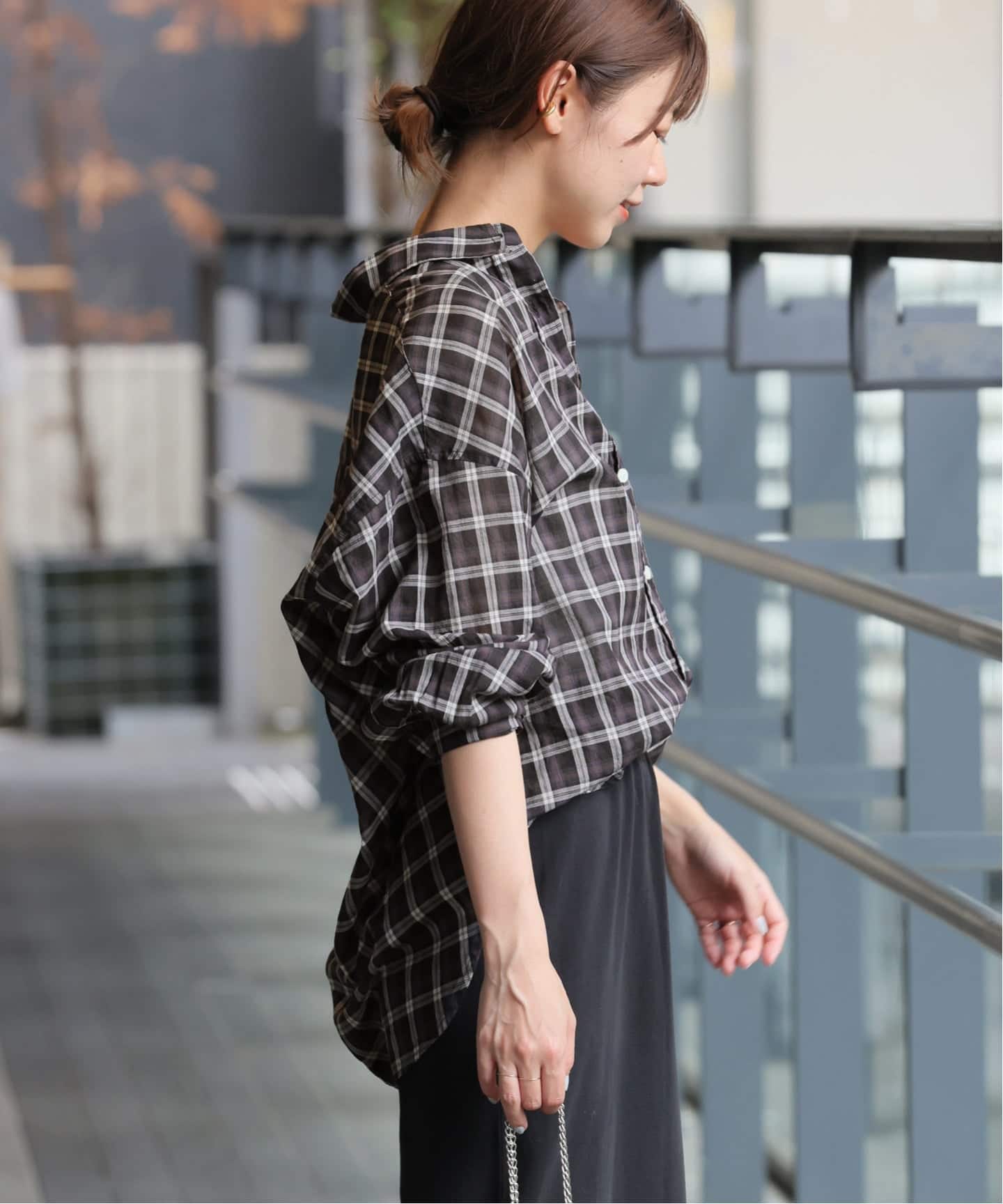 追加2 / 新色》コットンローンチェックオーバーサイズシャツ（シャツ