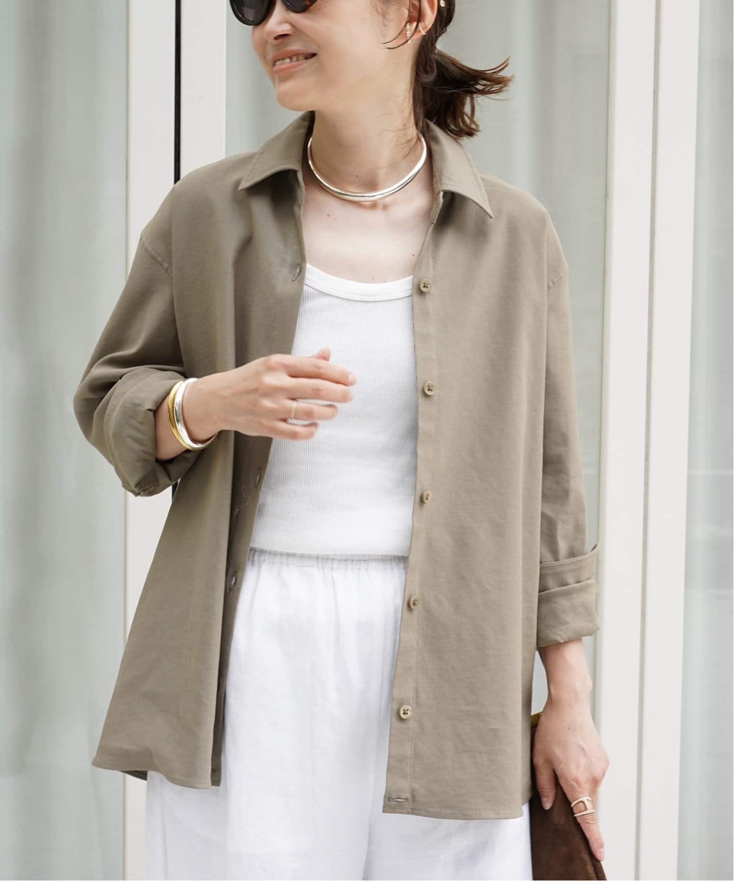 STRETCH TWILL CACHE シャツ（シャツ／ブラウス）｜Deuxieme Classe