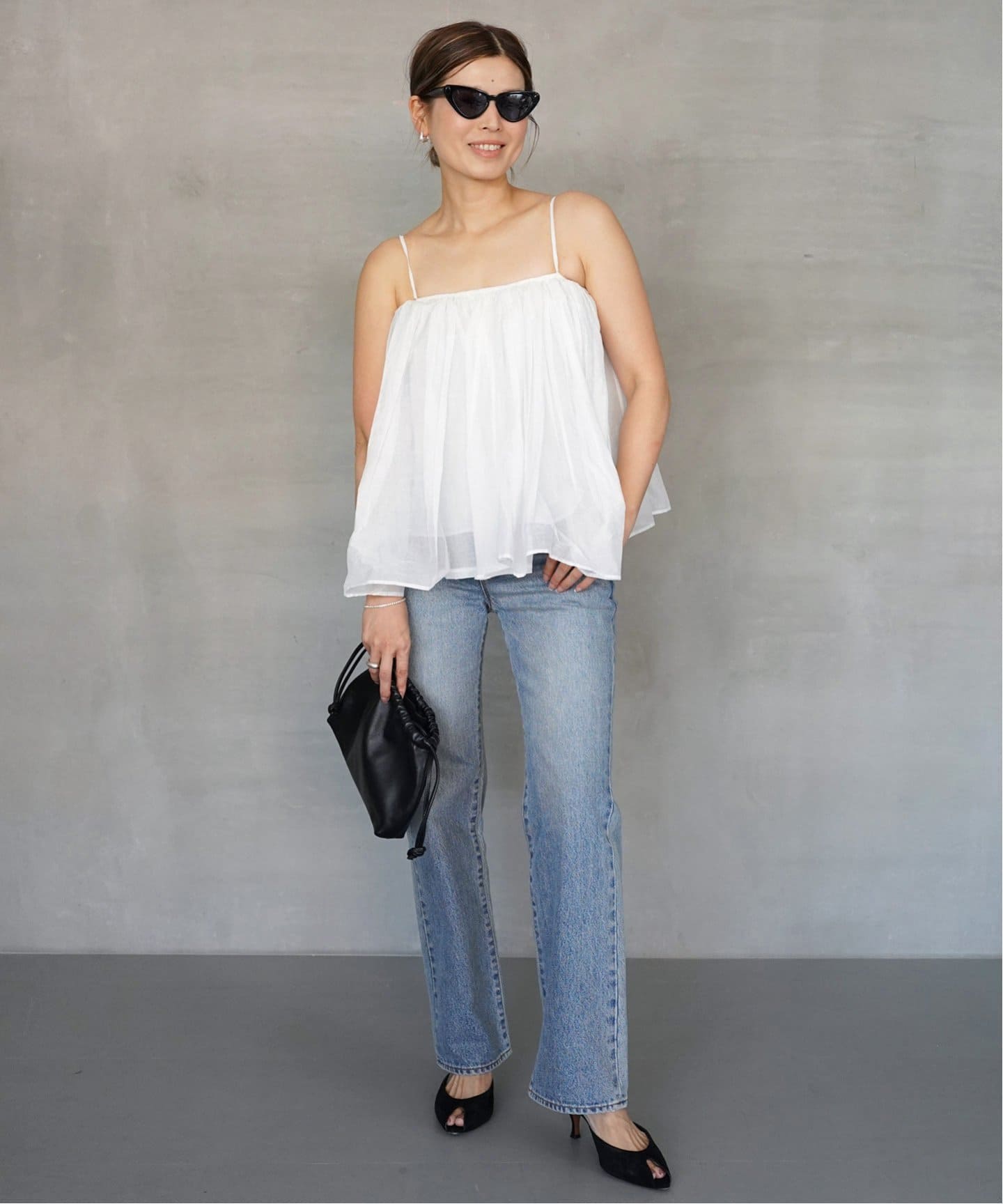 MARILYN MOON/マリリンムーン】dramatic cami Blouse（シャツ