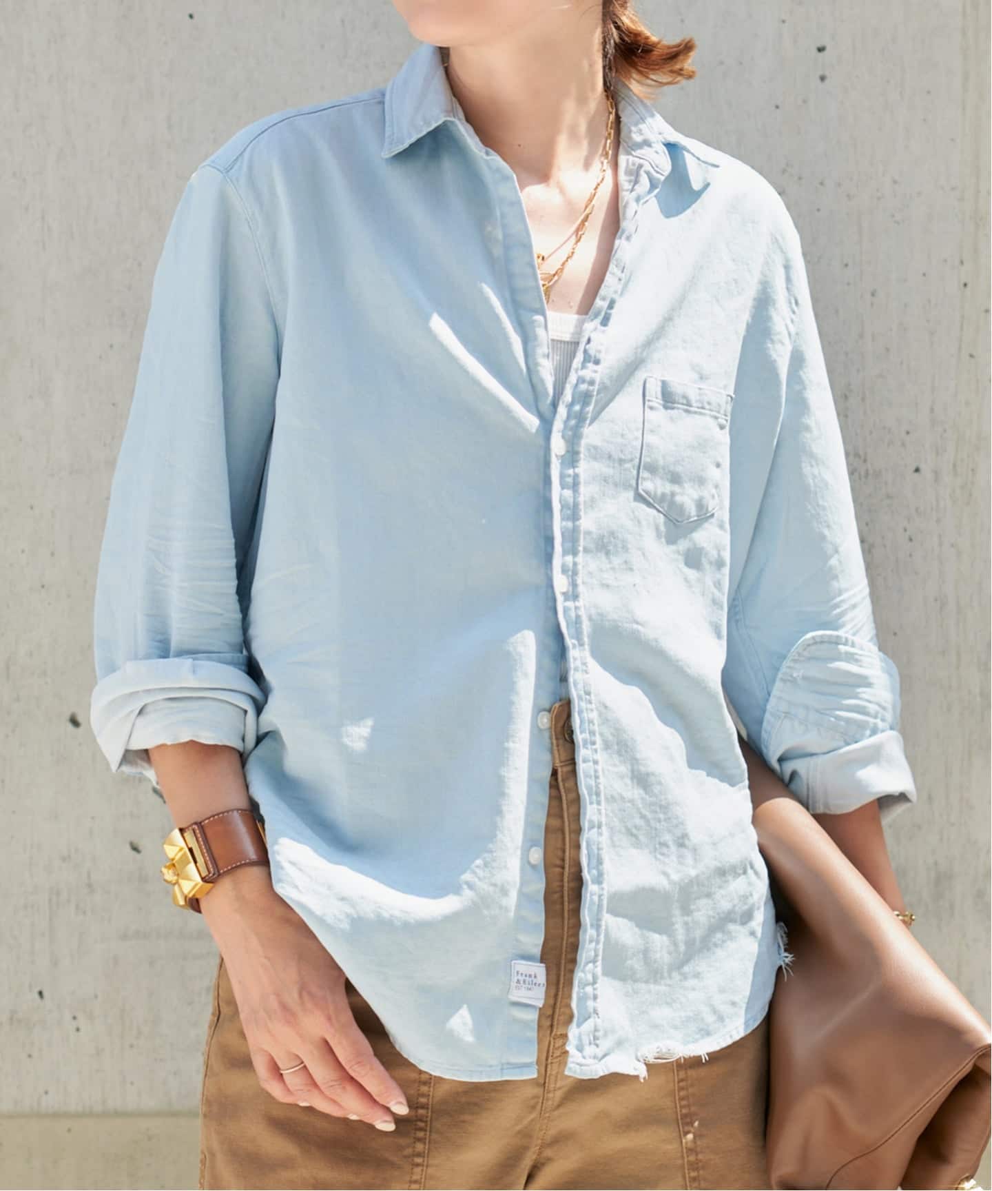 FRANK&EILEEN/フランクアンドアイリーン】STONEWASHED SHIRT（シャツ