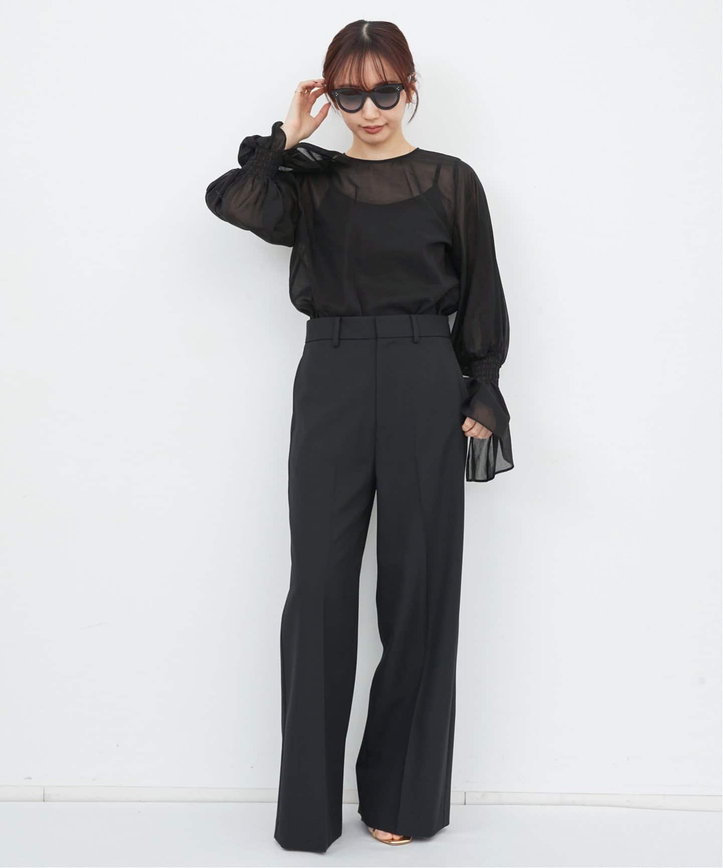 Sheer Voile Shirring Blouse（シャツ／ブラウス）｜L'Appartement