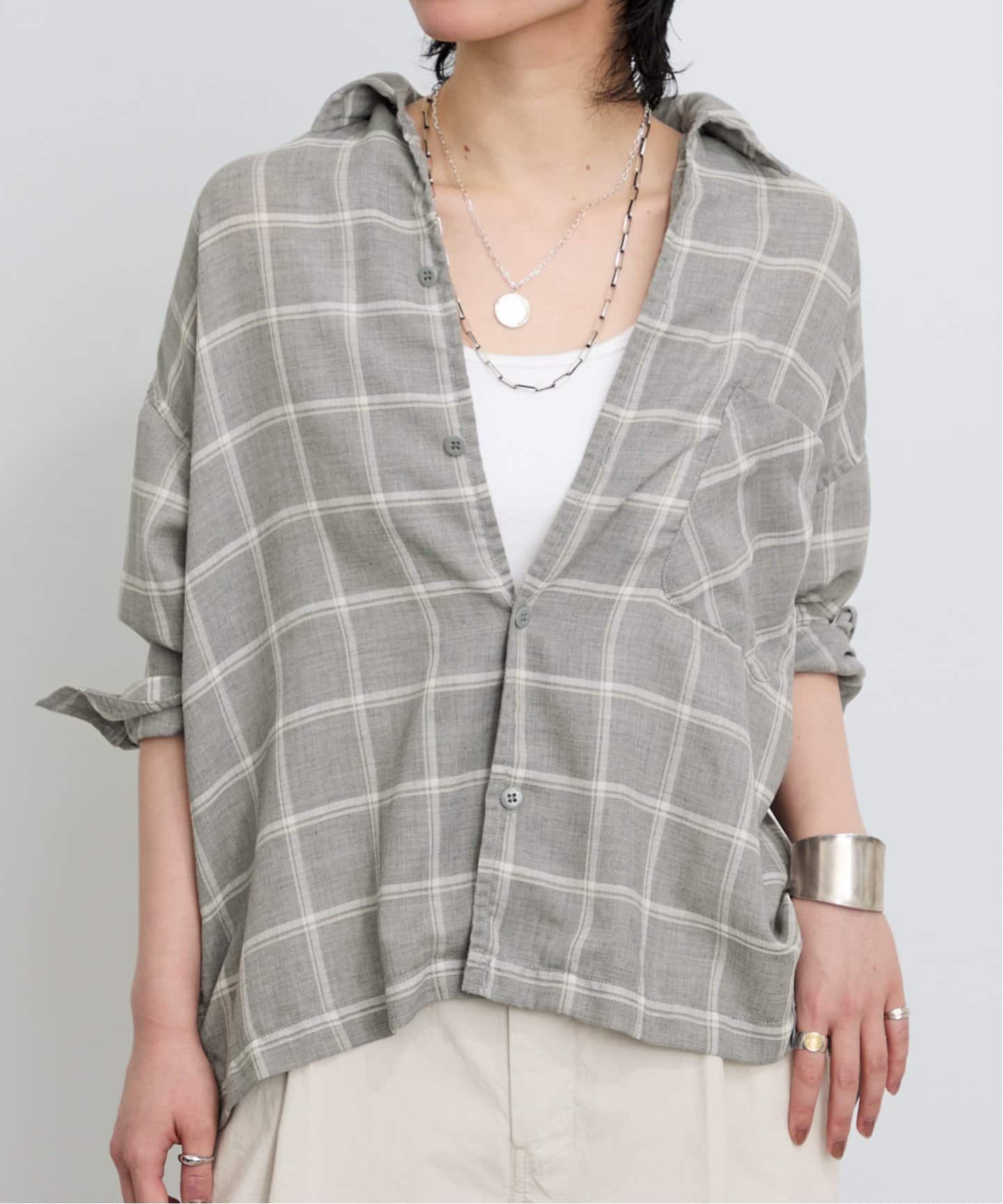 REMI RELIEF/レミ レリーフ】 VIYELLA CHECK 2WAY SHIRT（シャツ
