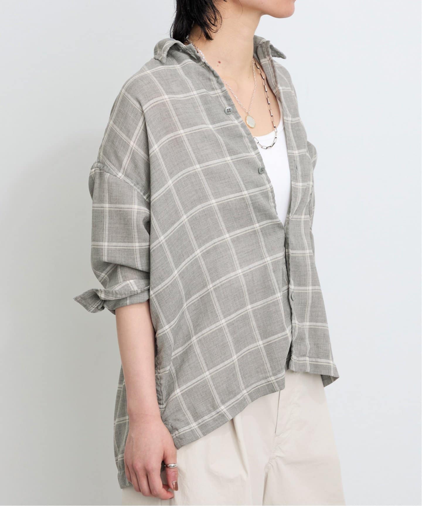 REMI RELIEF/レミ レリーフ】 VIYELLA CHECK 2WAY SHIRT（シャツ