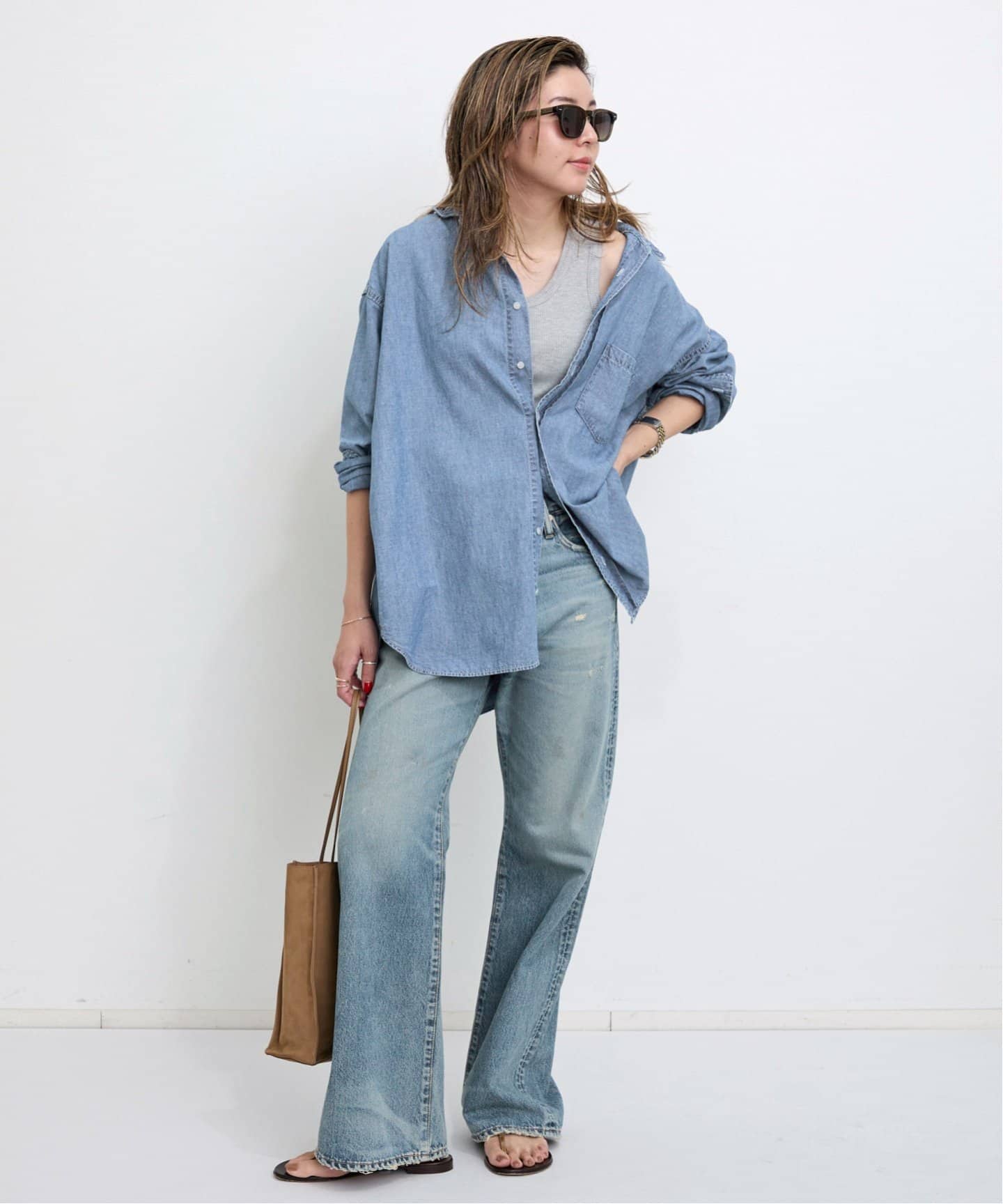 REMI RELIEF/レミ レリーフ】Relaxed Shirt（シャツ／ブラウス）｜L