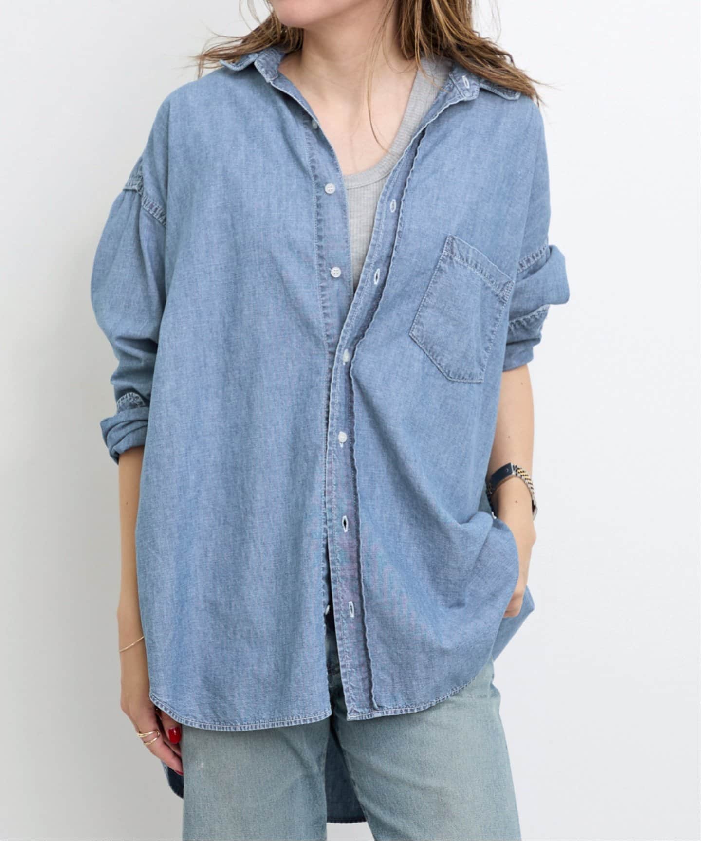 REMI RELIEF/レミ レリーフ】Relaxed Shirt（シャツ／ブラウス）｜L