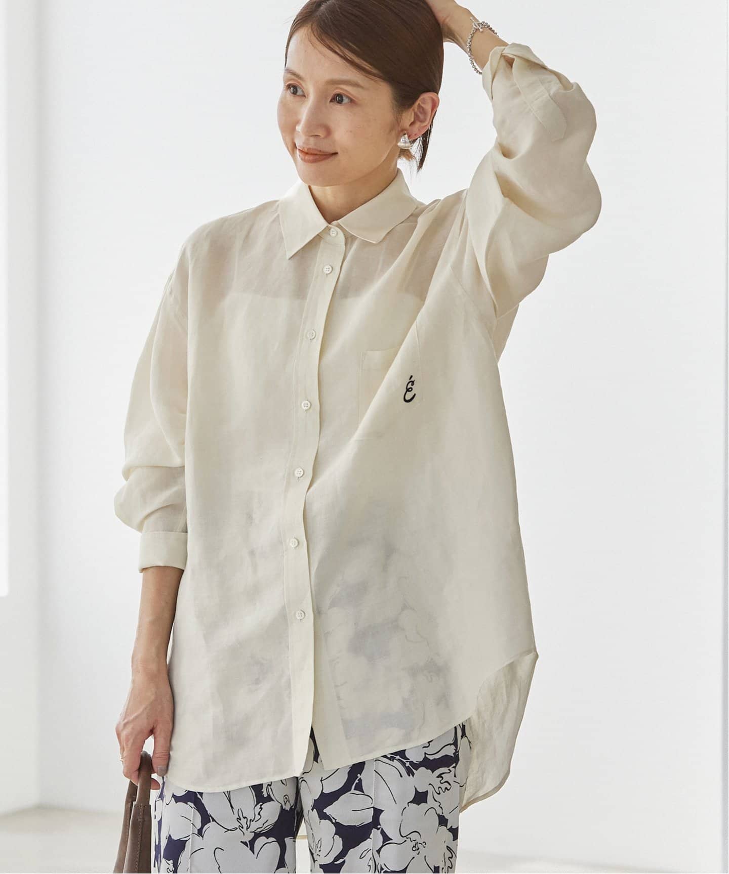 ラミーリヨセルロングシャツ（シャツ／ブラウス）｜IENA（イエナ）の