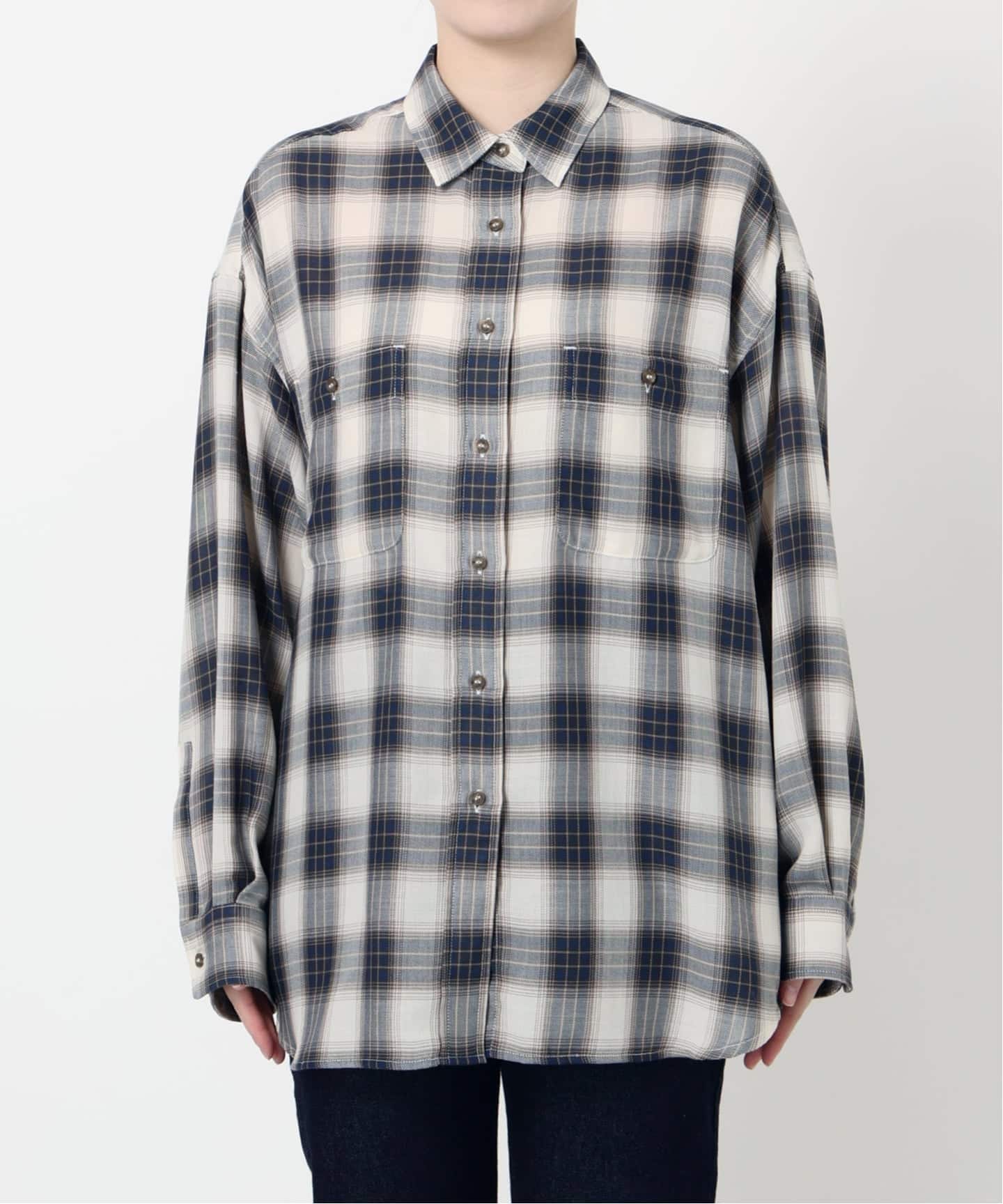 ビエラチェックルーズシャツ（シャツ／ブラウス）｜SLOBE IENA