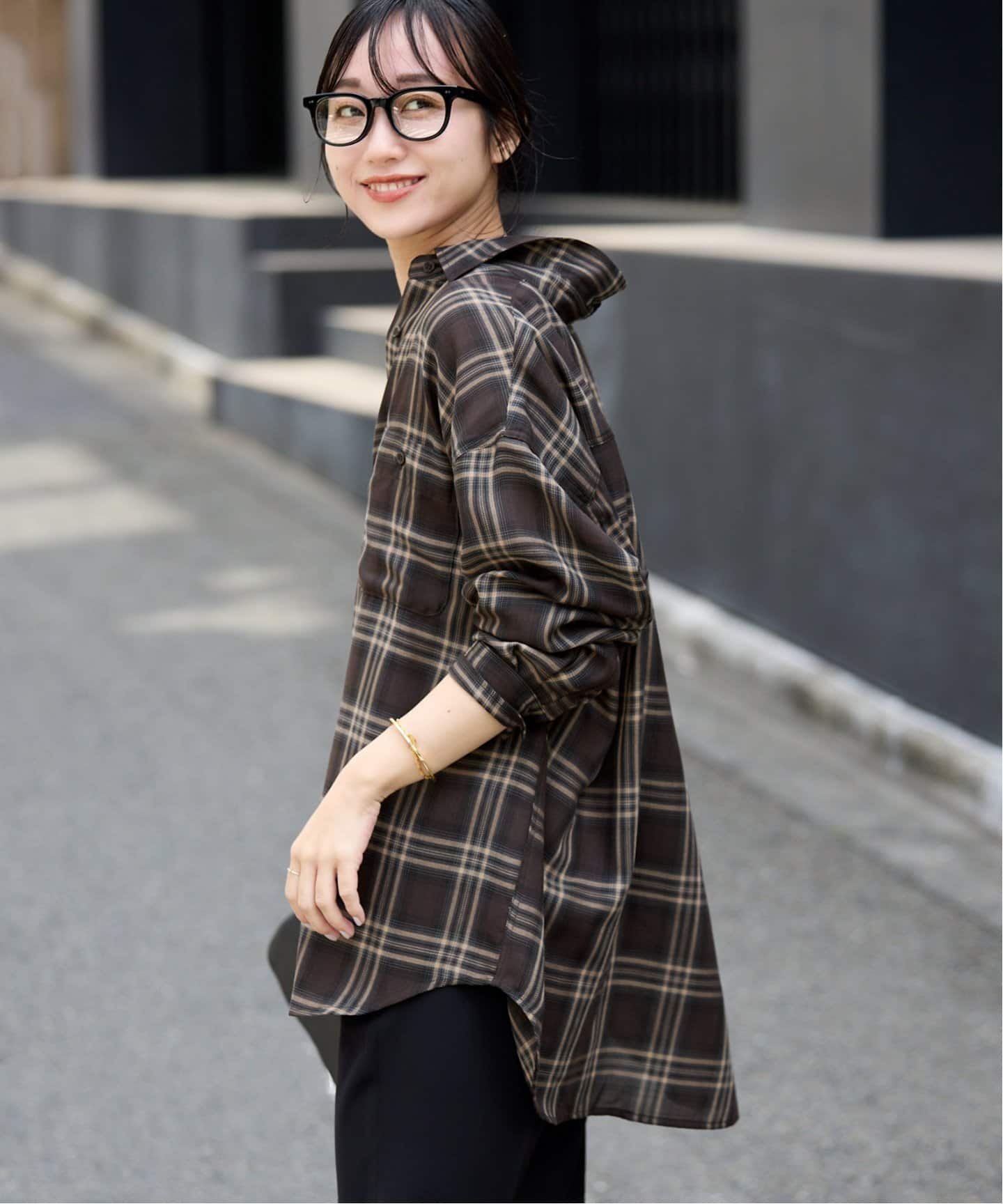 ビエラチェックルーズシャツ（シャツ／ブラウス）｜SLOBE IENA