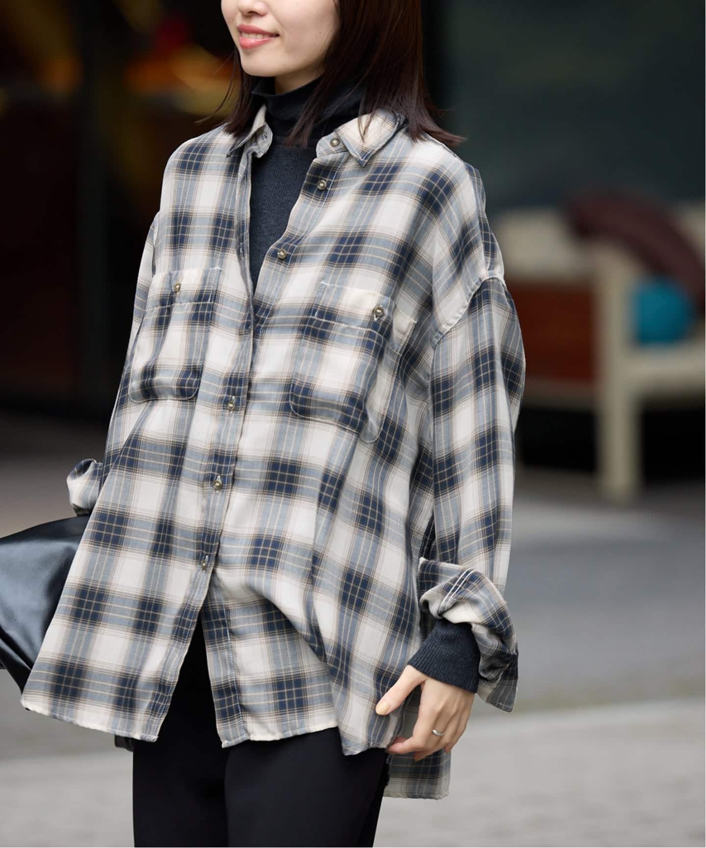 追加》ビエラチェックルーズシャツ（シャツ／ブラウス）｜SLOBE IENA