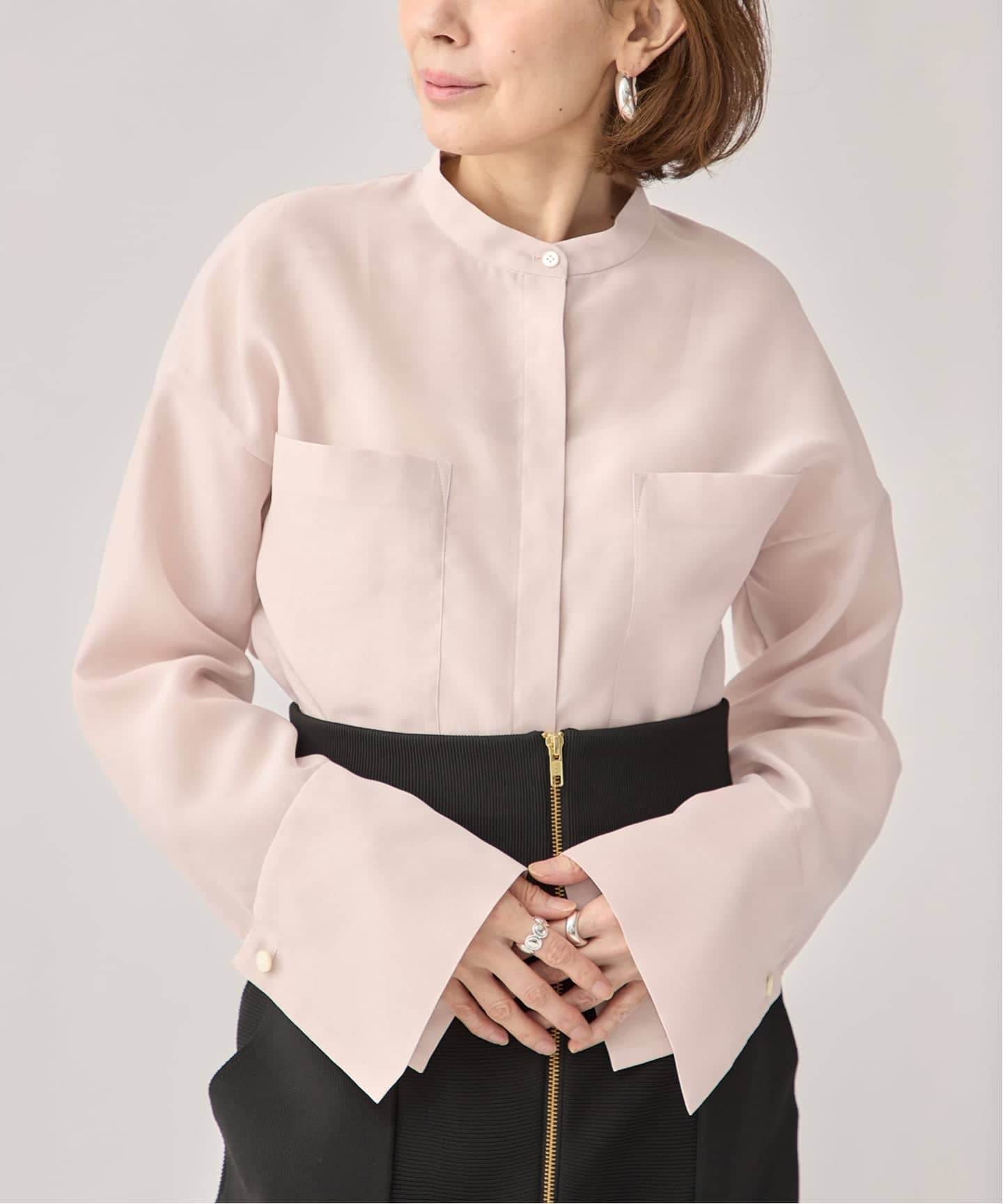 ブライトオーガンジーシャツ（シャツ／ブラウス）｜VERMEIL par iena