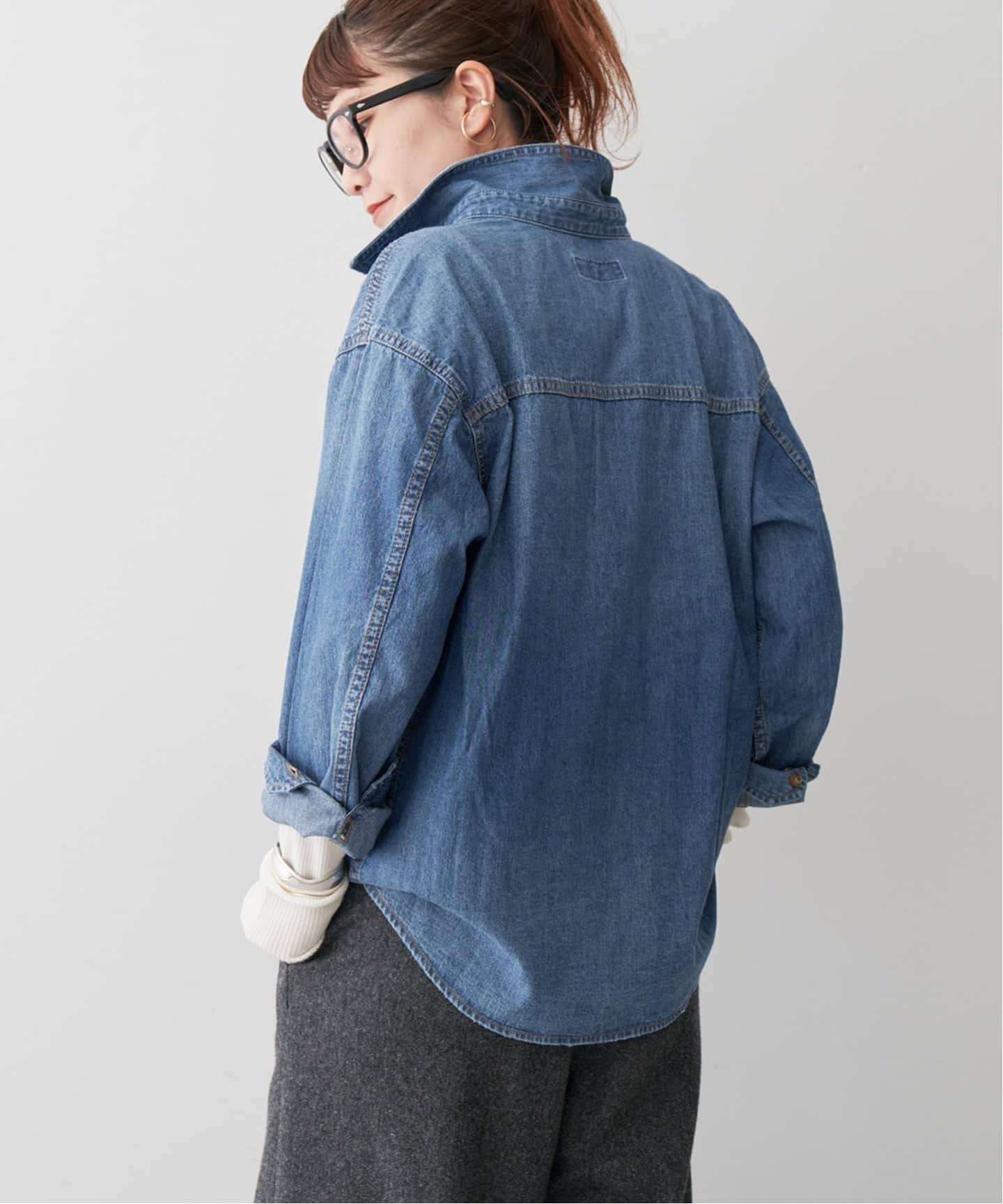 追加》ライトオンスデニムシャツ（シャツ／ブラウス）｜Spick and Span