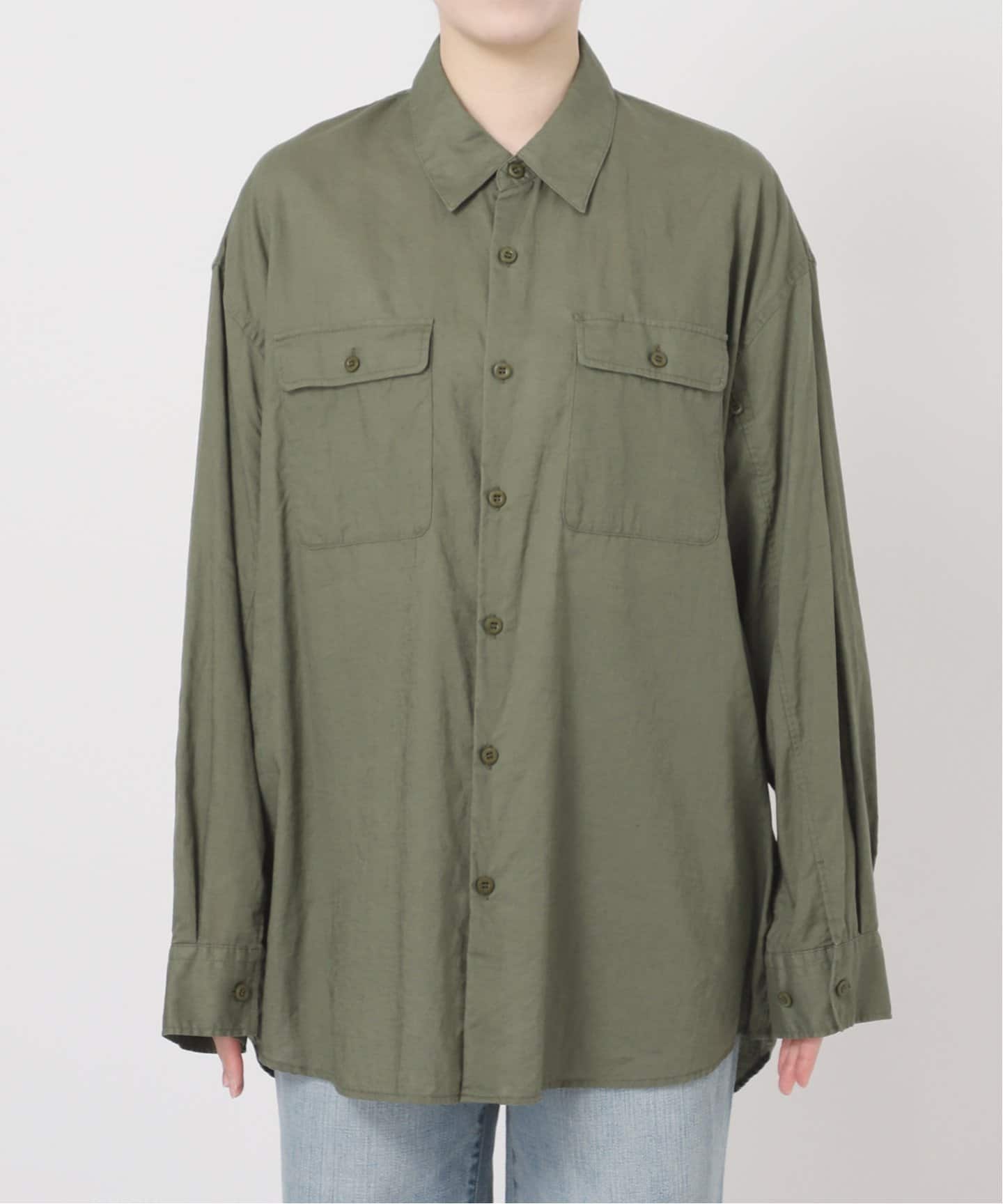 コットンリネンユーティリティーシャツ（シャツ／ブラウス）｜Spick
