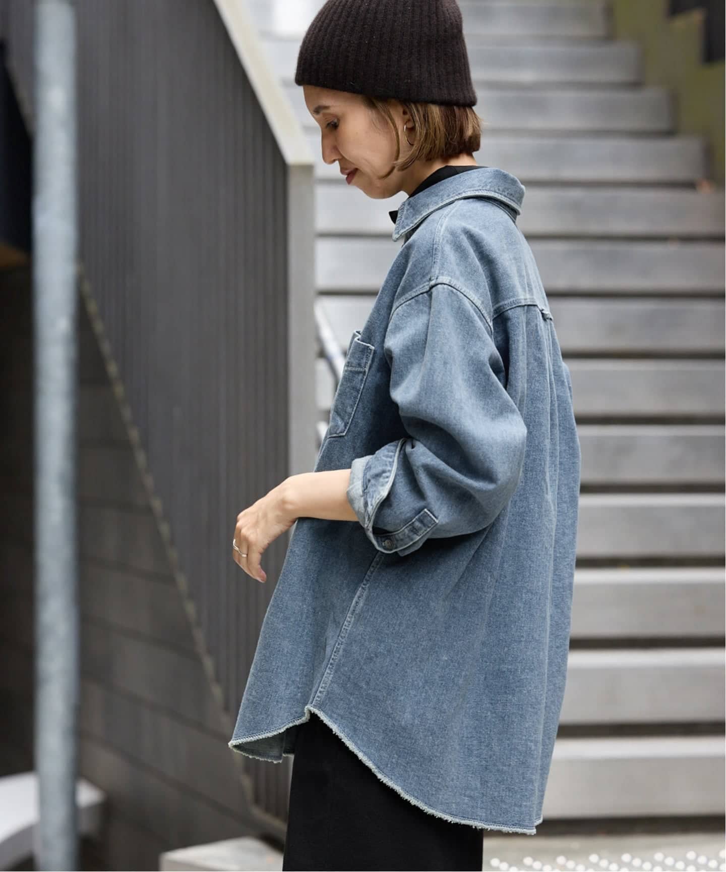 ≪追加≫denimシャツ（シャツ／ブラウス）｜FRAMeWORK（フレームワーク