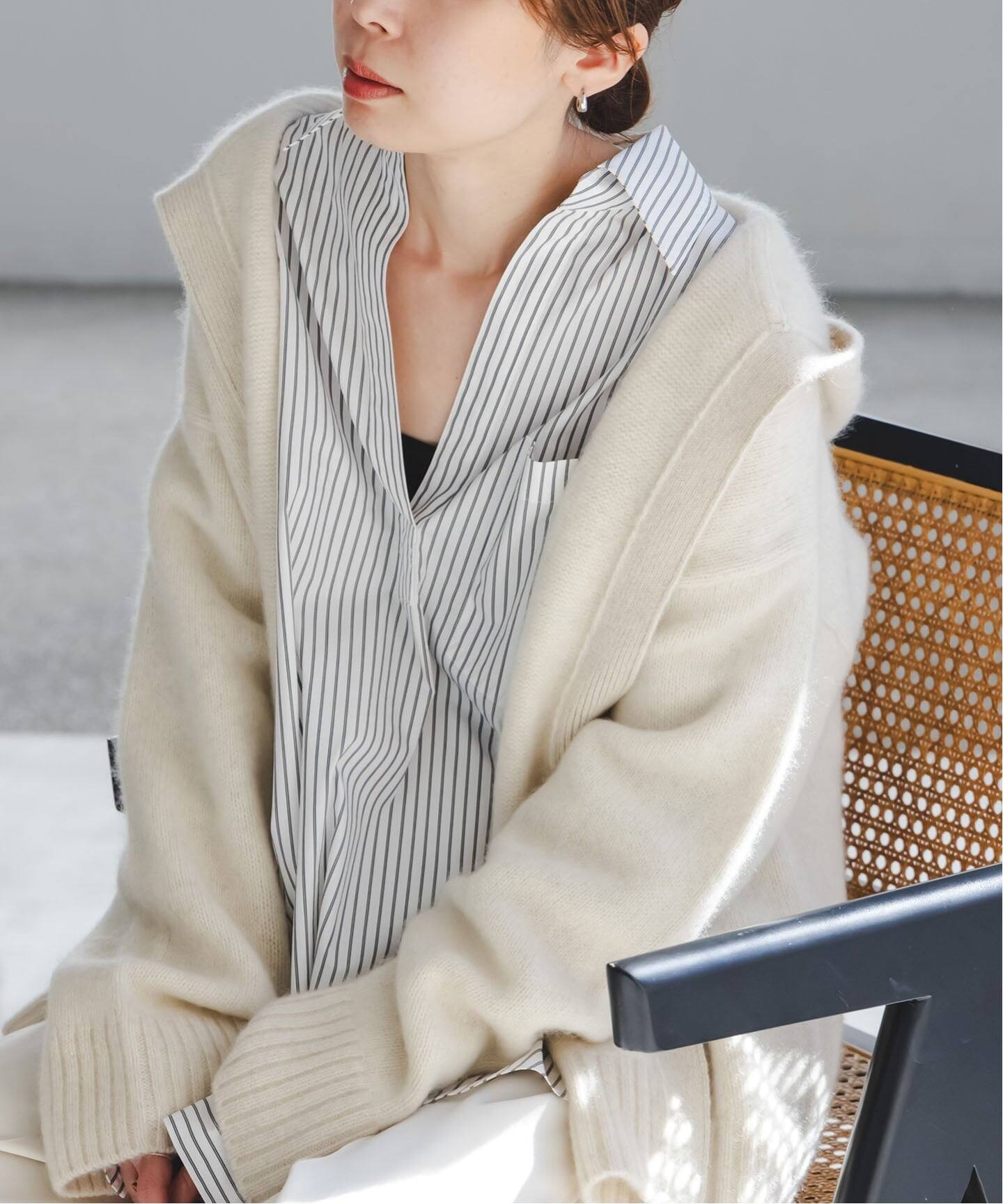 追加》イージーケアコットンスキッパーシャツ（シャツ／ブラウス