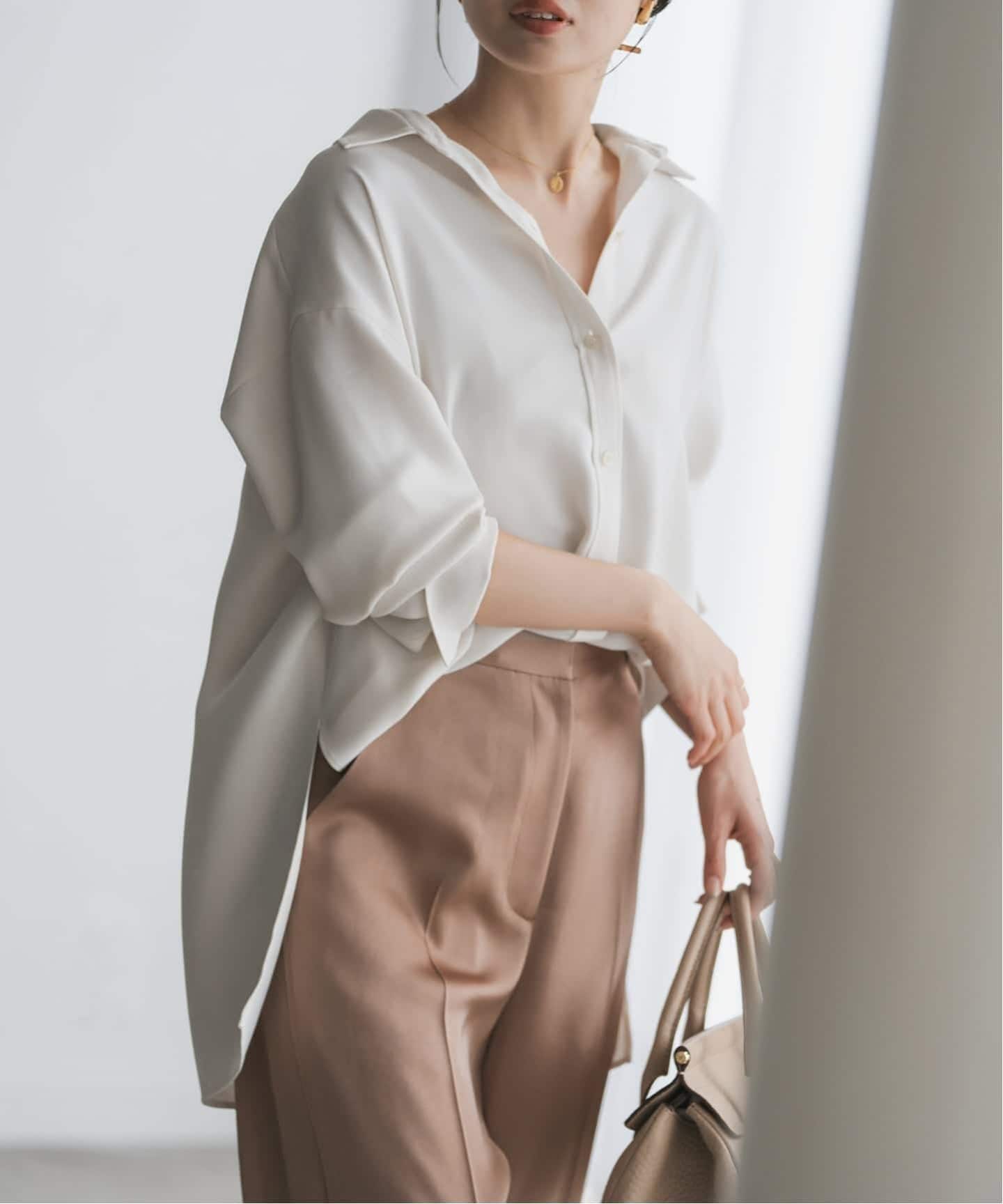 追加》シーズンカラープレーンシャツ14（シャツ／ブラウス）｜NOBLE