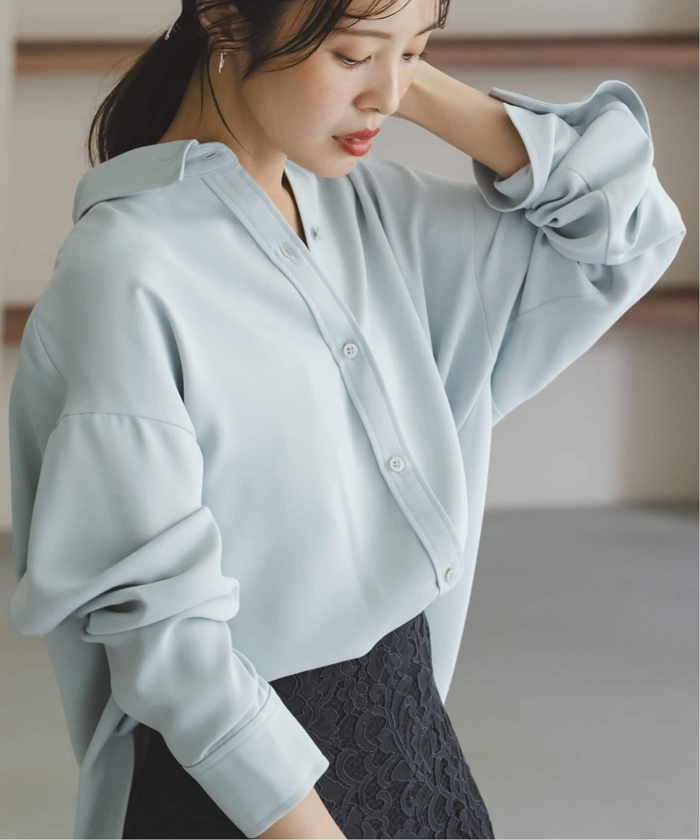 追加》シーズンカラープレーンシャツ14（シャツ／ブラウス）｜NOBLE