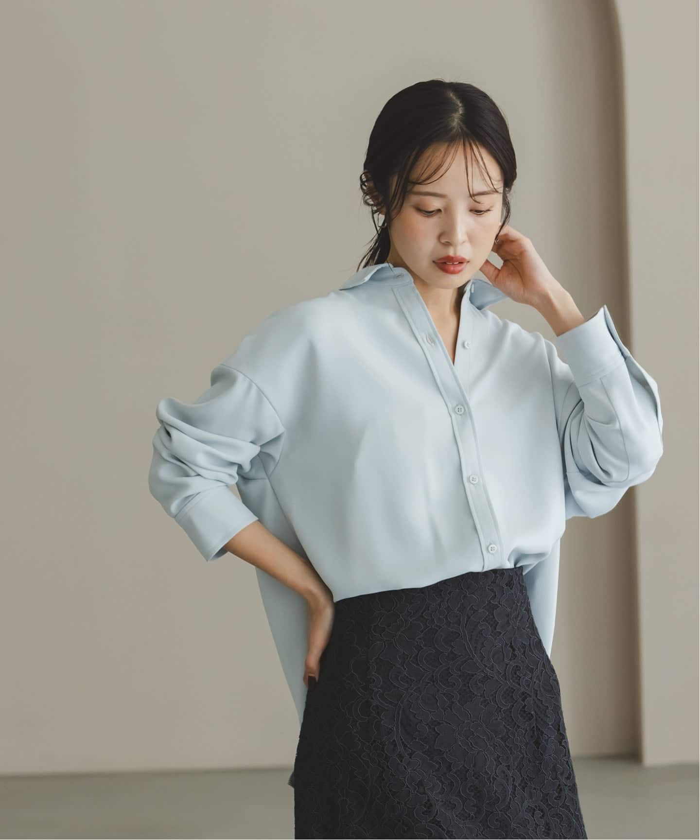 追加》シーズンカラープレーンシャツ14（シャツ／ブラウス）｜NOBLE