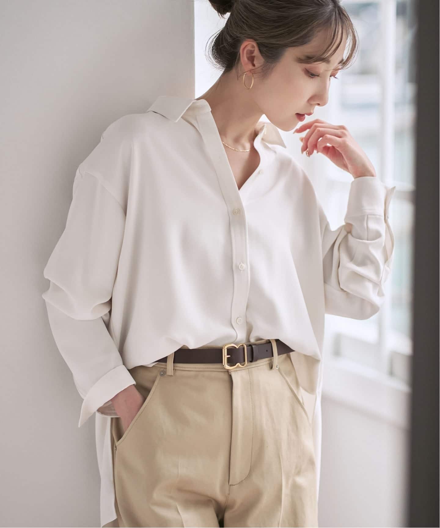 追加》シーズンカラープレーンシャツ14（シャツ／ブラウス）｜NOBLE