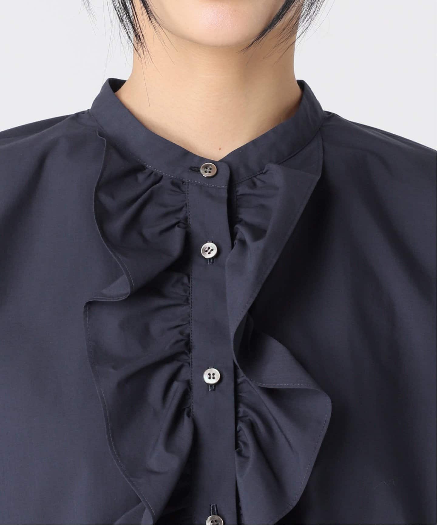 追加》スタンドカラーフリルシャツ（シャツ／ブラウス）｜JOURNAL