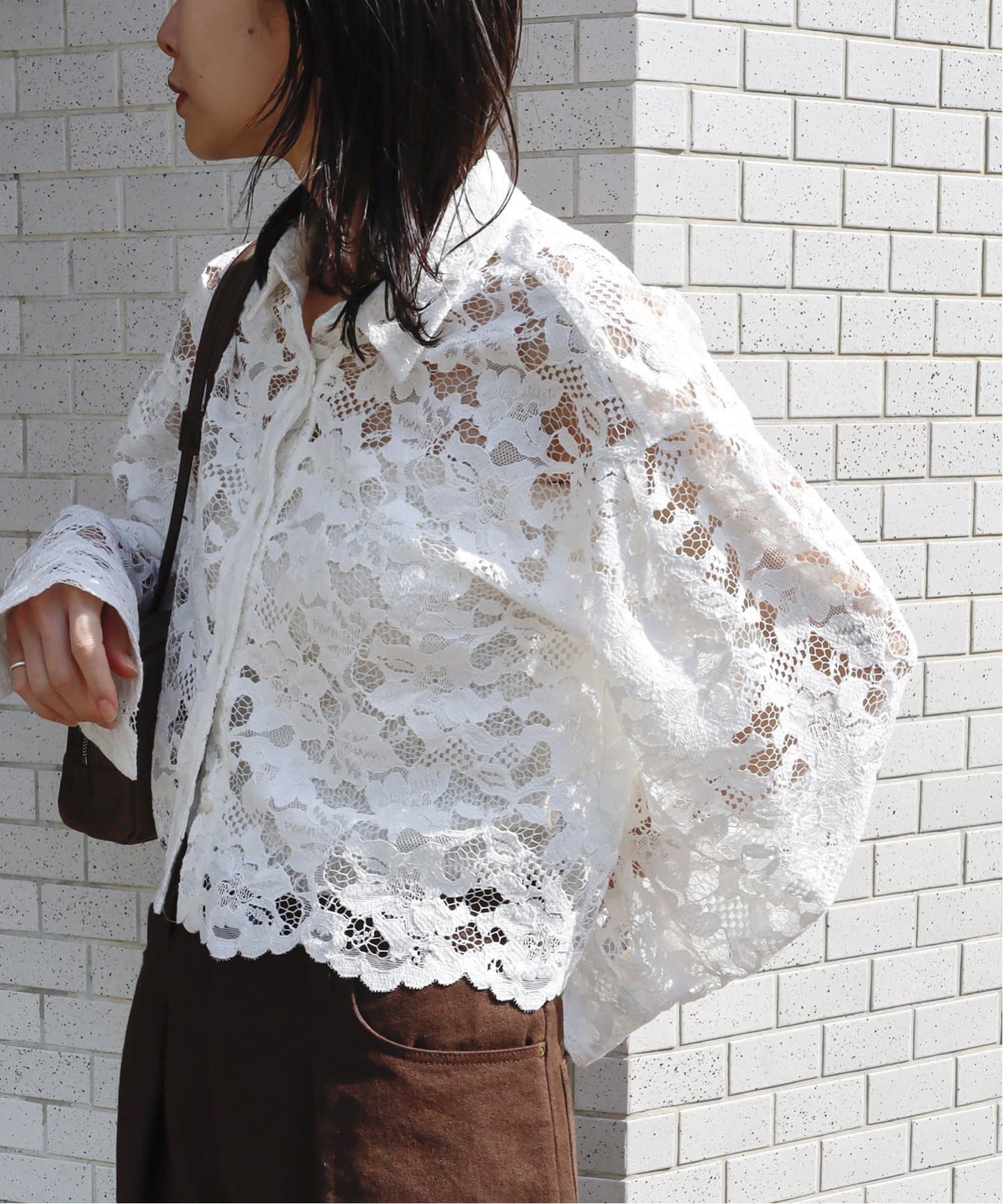 SP》 レースショートシャツ（シャツ／ブラウス）｜JOURNAL STANDARD L