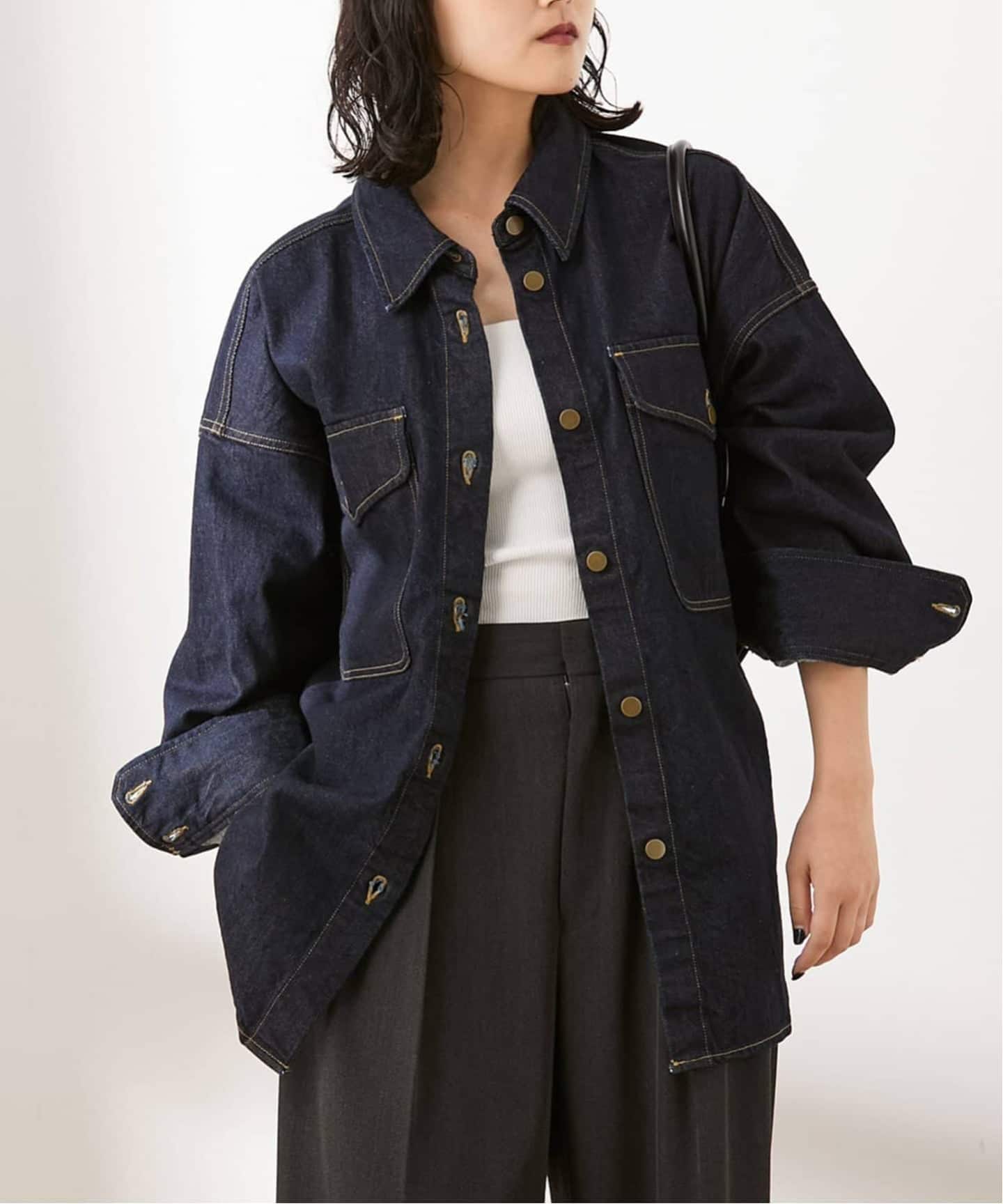 オーバーサイズデニムシャツ（シャツ／ブラウス）｜JOURNAL STANDARD L