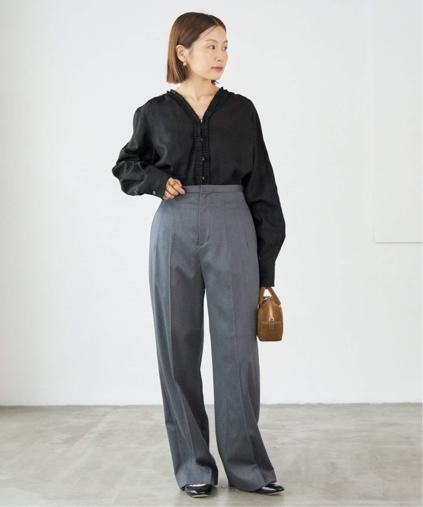 追加》タックフリルブラウス（シャツ／ブラウス）｜IENA（イエナ）の