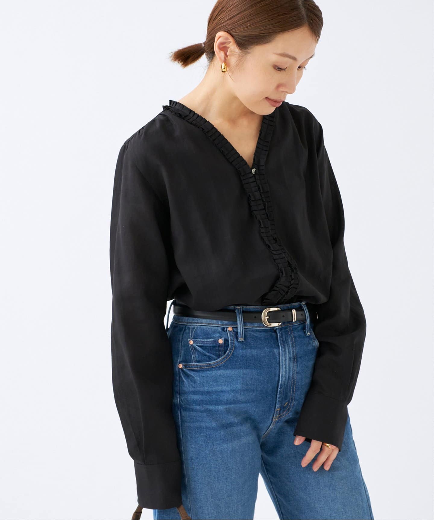 タックフリルブラウス（シャツ／ブラウス）｜IENA（イエナ）の通販