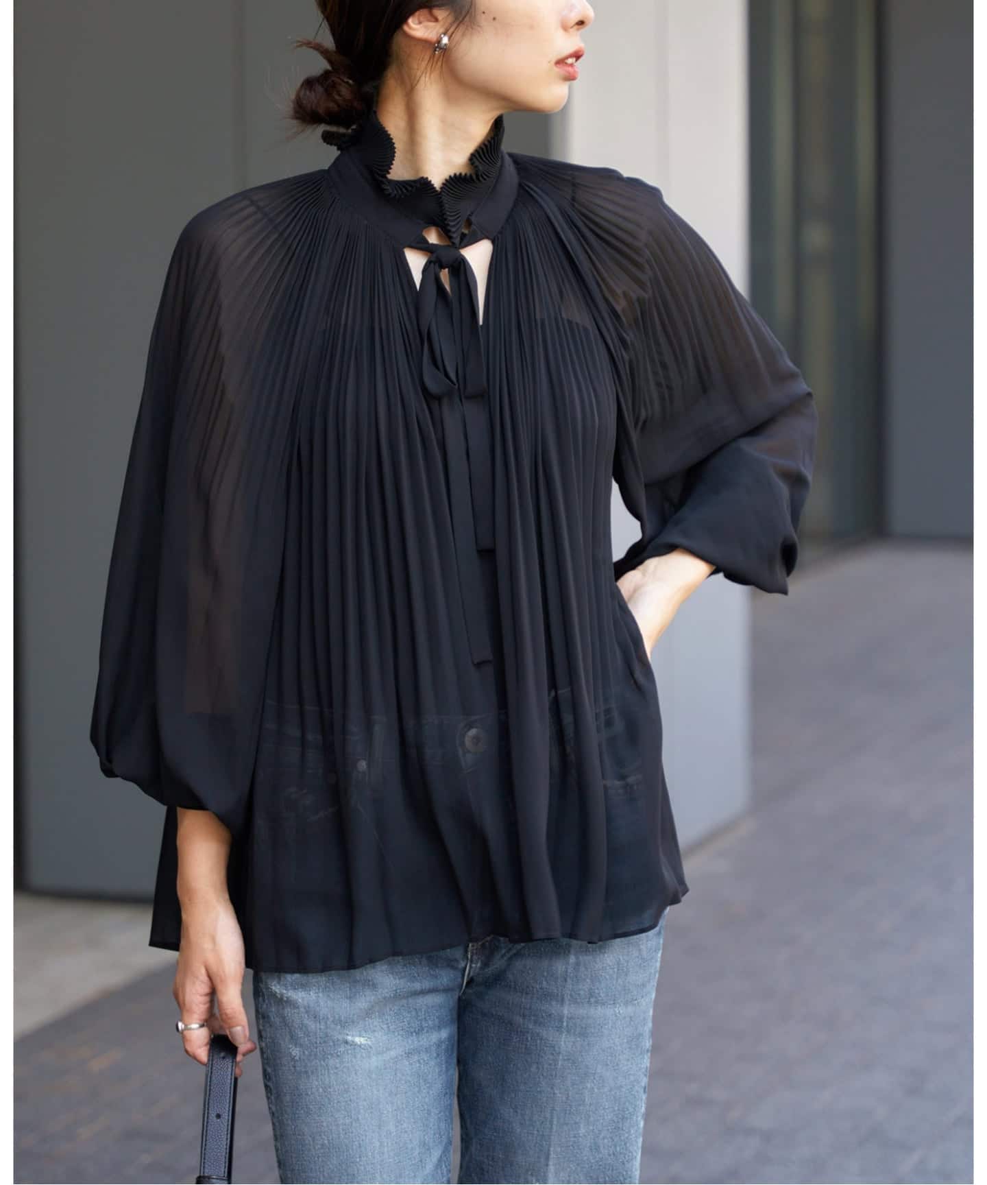 L'UNE/リュンヌ CHIFFON BL ブラウス（シャツ／ブラウス）｜IENA