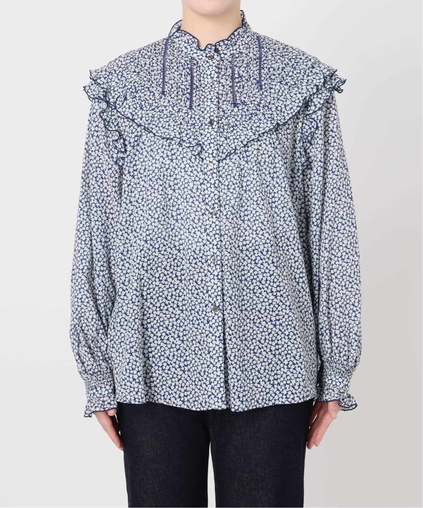 WEB限定》フリルピンタックブラウス（シャツ／ブラウス）｜SLOBE IENA