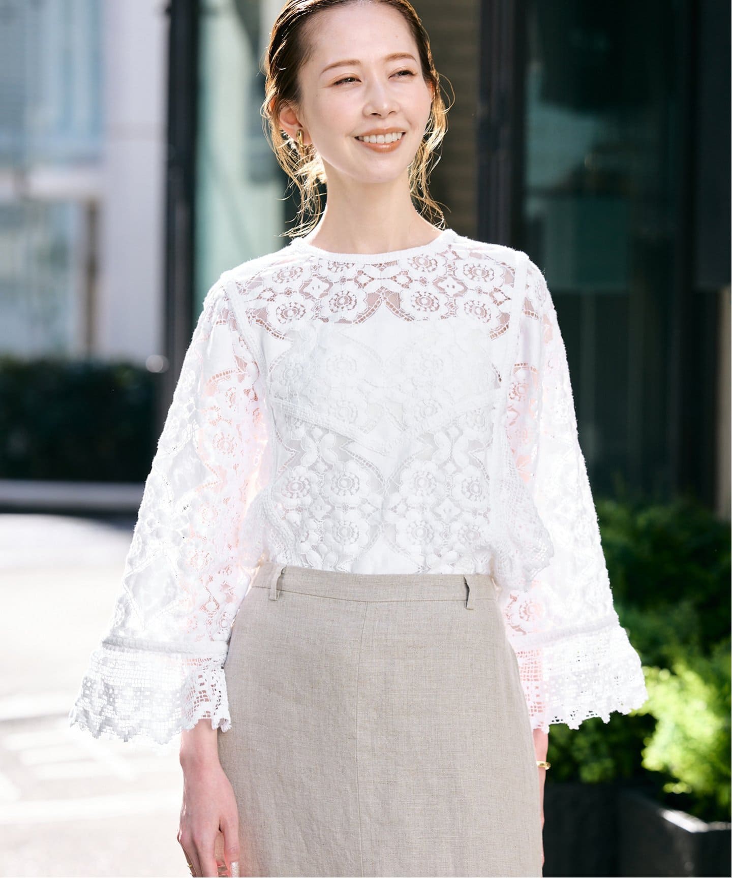 リバーレースブラウス（シャツ／ブラウス）｜SLOBE IENA（スローブ