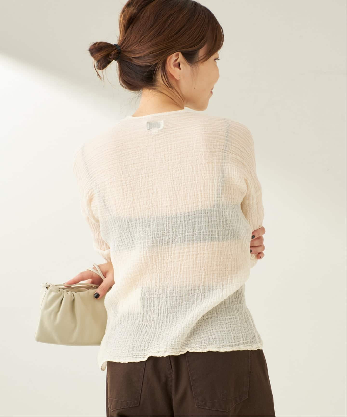 LES ATELIERS FRANCAIS DE CONFECTION 別注 BTN VN ブラウス（シャツ